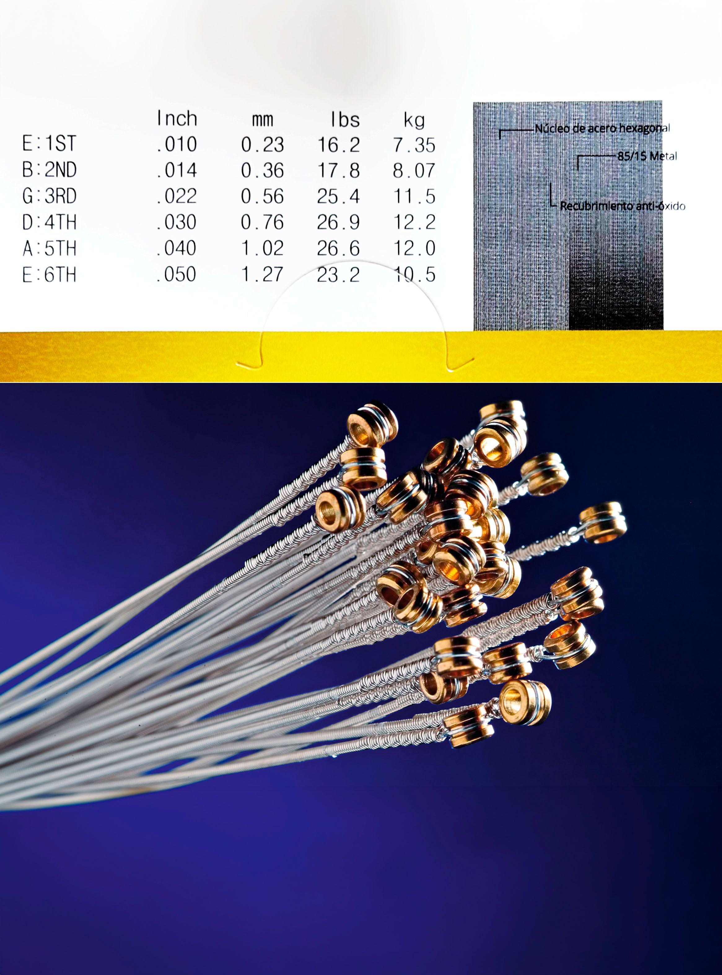 Set De Cuerdas Para Guitarra Electrica Metal Hendrix HX0074-3