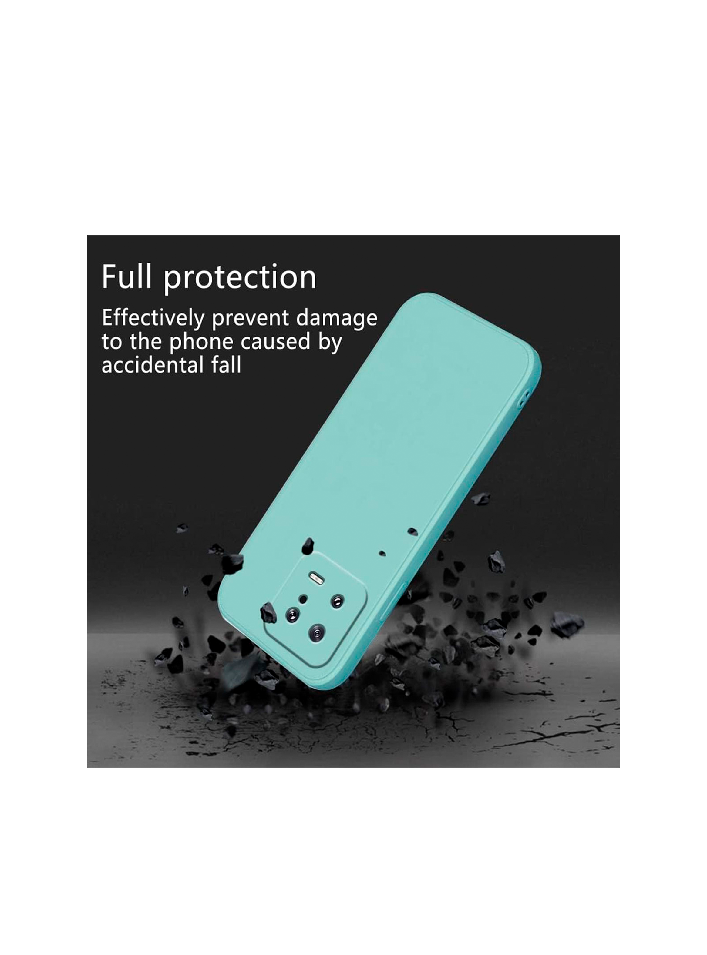 Carcasa Para Xiaomi 13 Goma Turquesa-2