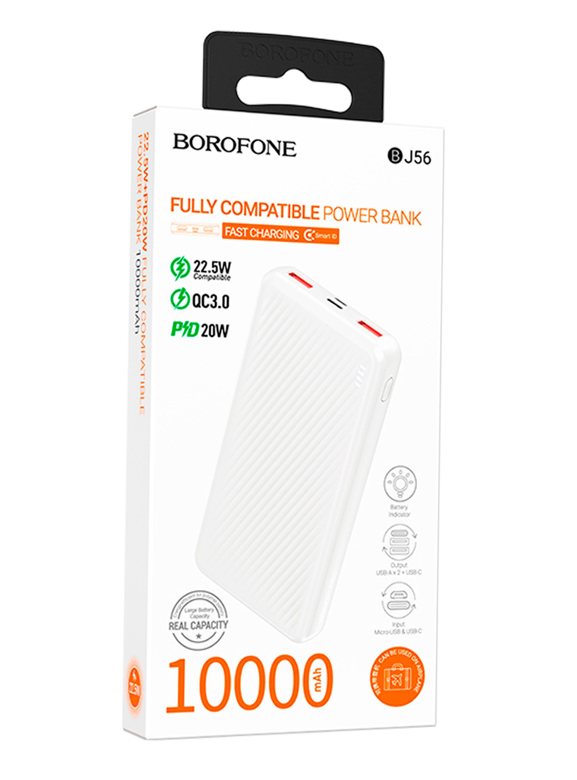 Bateria Externa Cargador Powerbank Borofone 10.000Mah BJ56-3