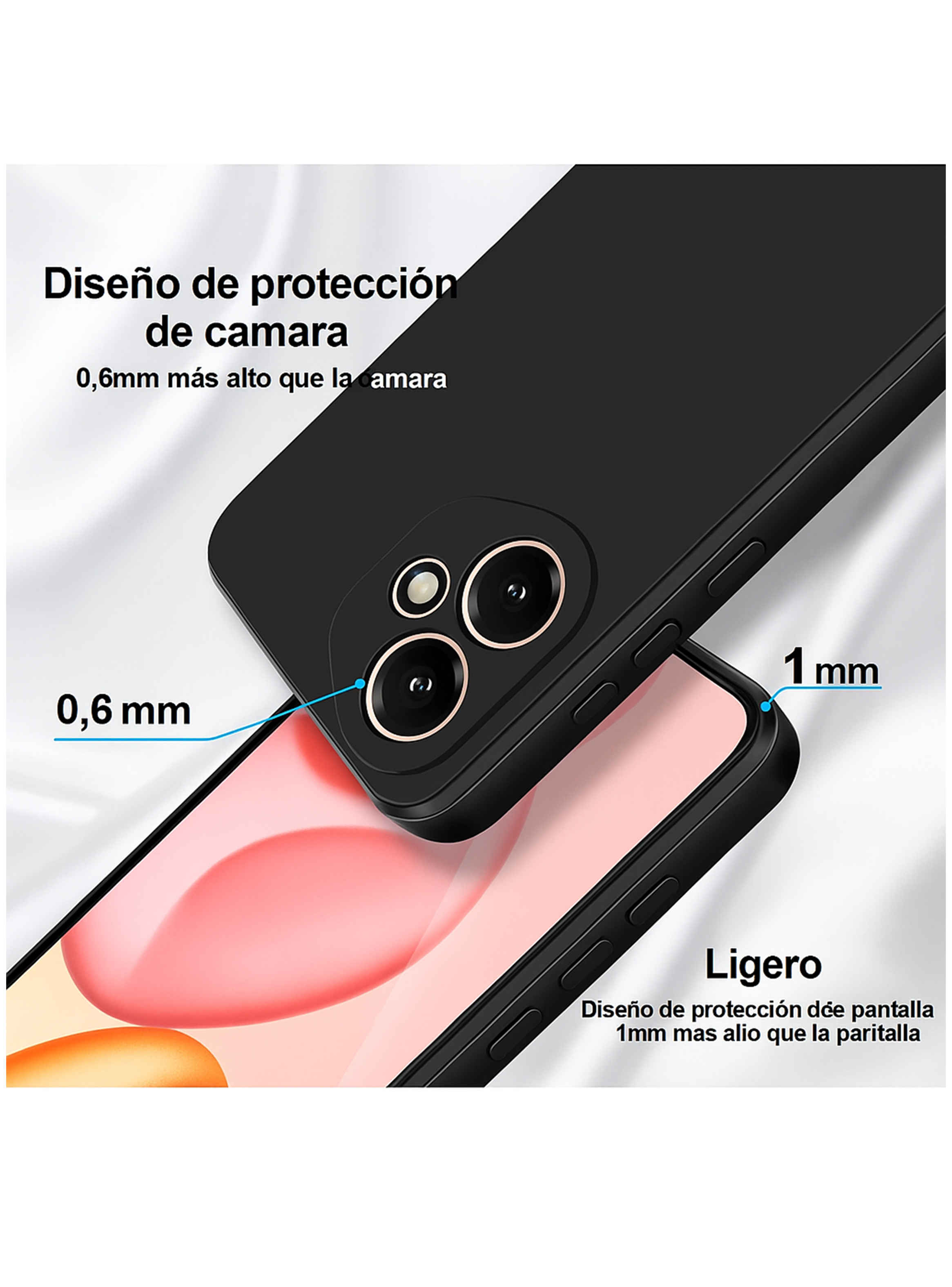 Carcasa Funda Para Honor 400 Goma Colores-3