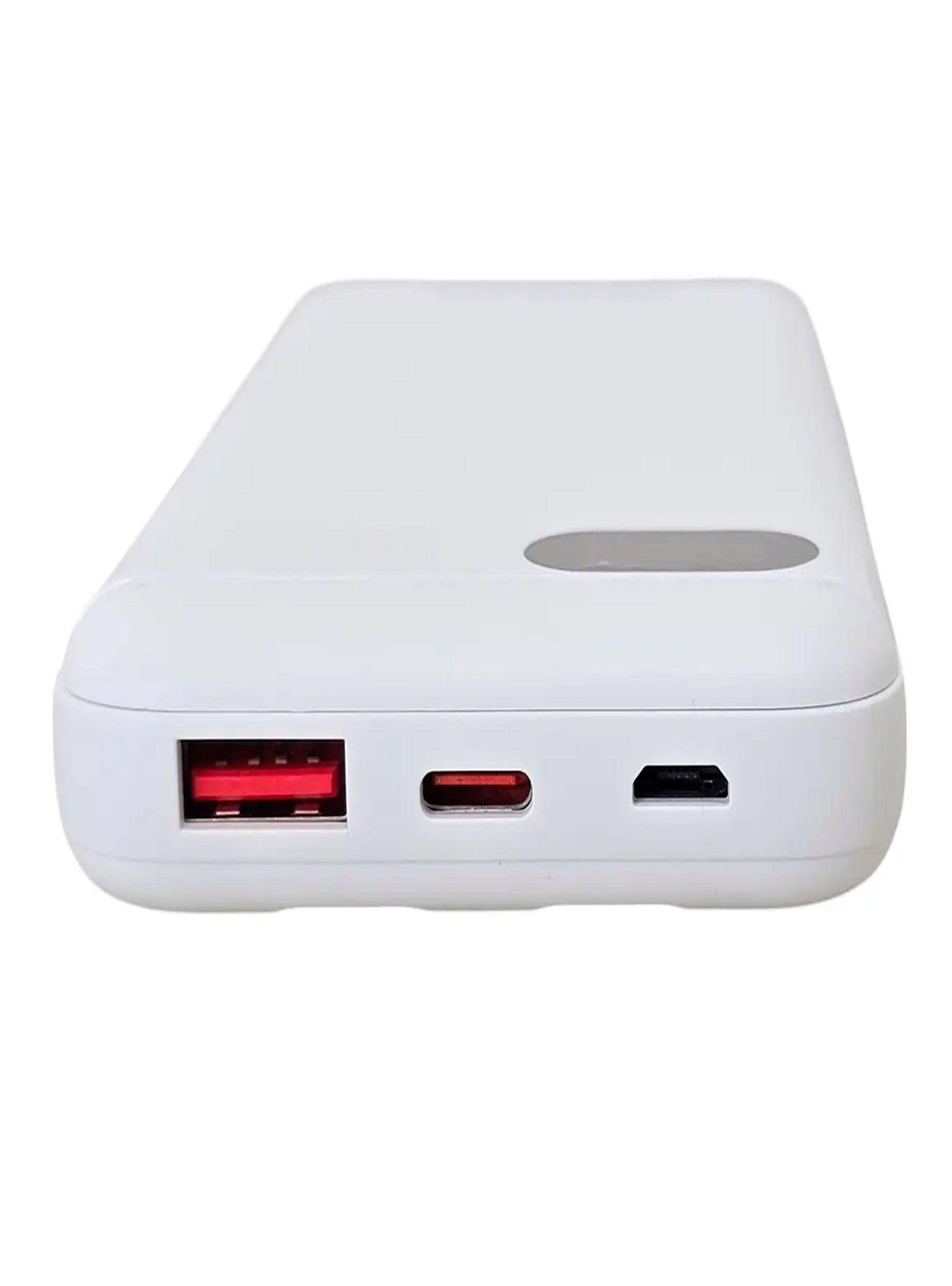 Bateria Externa Power Bank Carga Rapida 20000ma TL574 Blanco-2