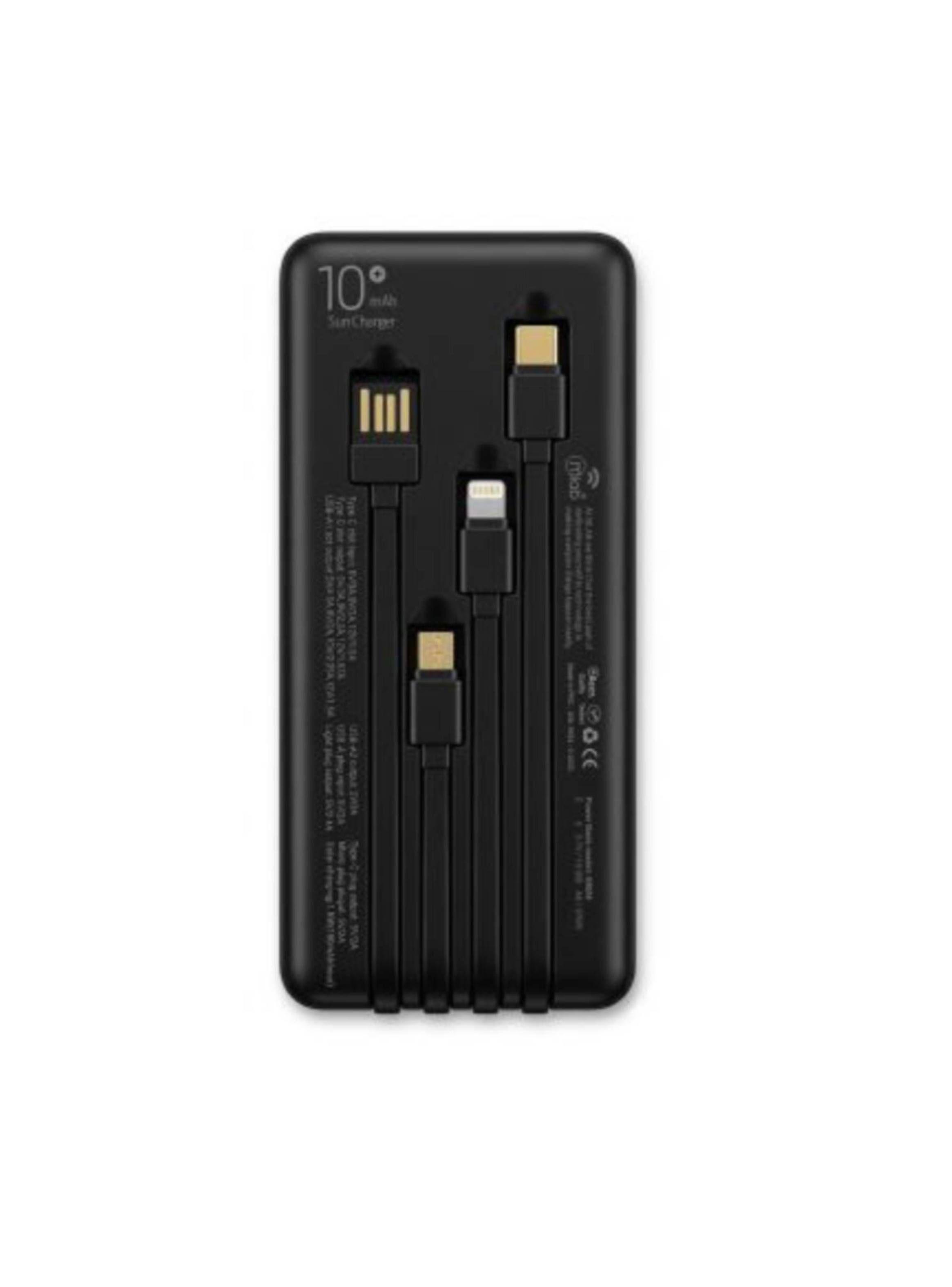 Cargador Portátil Powerbank Solar 10000 mah Carga Rapido Led-5