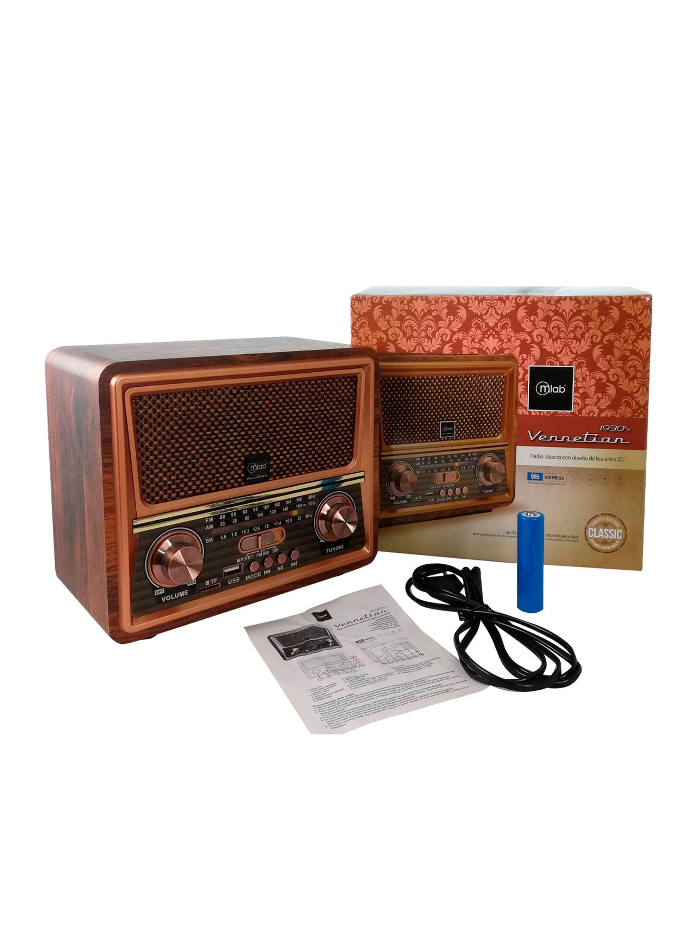 Radio AM FM Vintage Bluetooth Retro Vennetian-4