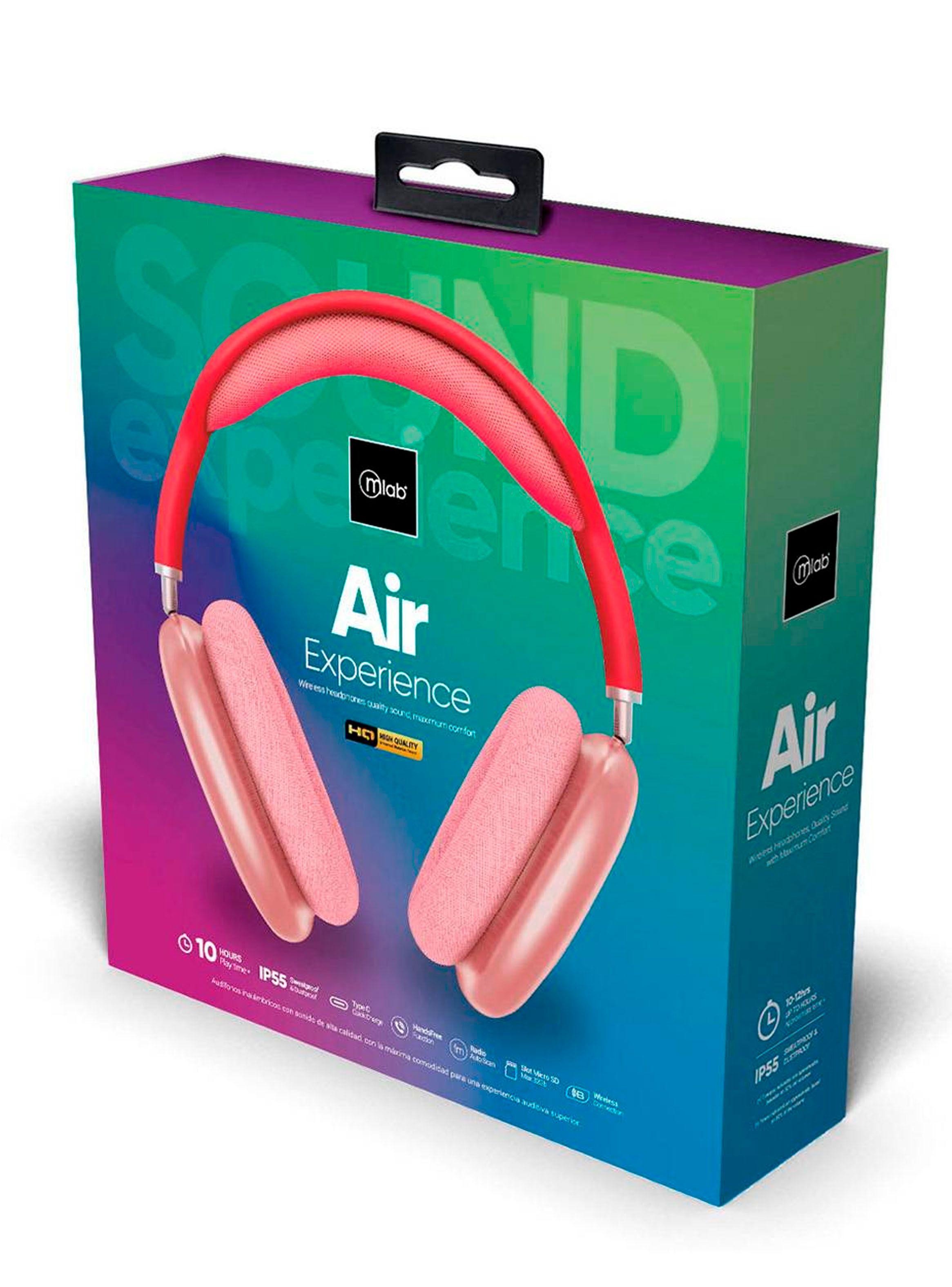 Audífonos Inalámbrico Bluetooth Mlab Air Experience Rosa-3