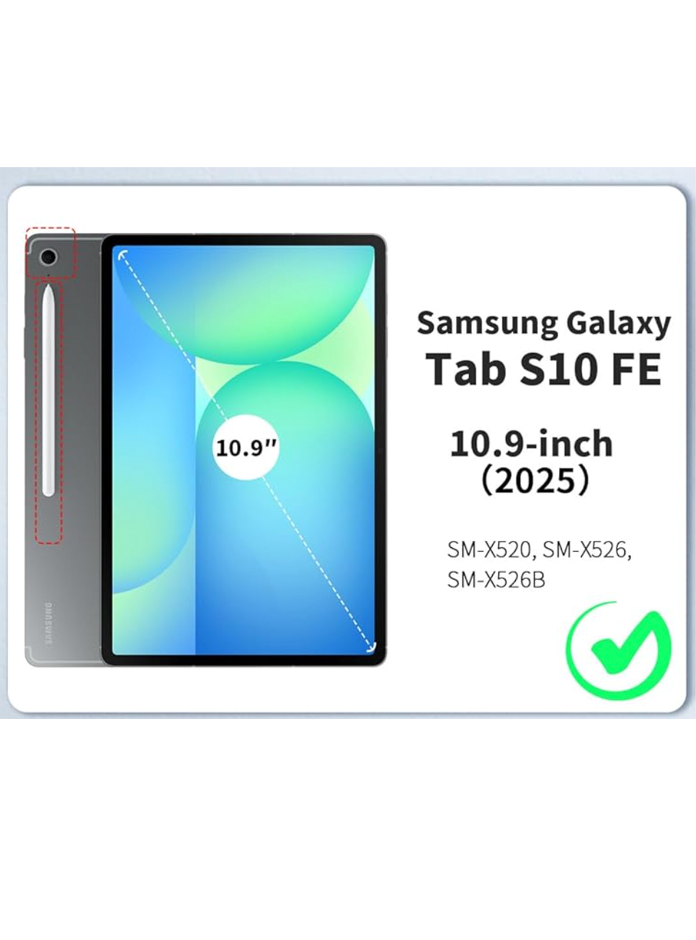 Carcasa Giratoria Para Tab Samsung S10 Fe De 10.9 Pulgadas-4