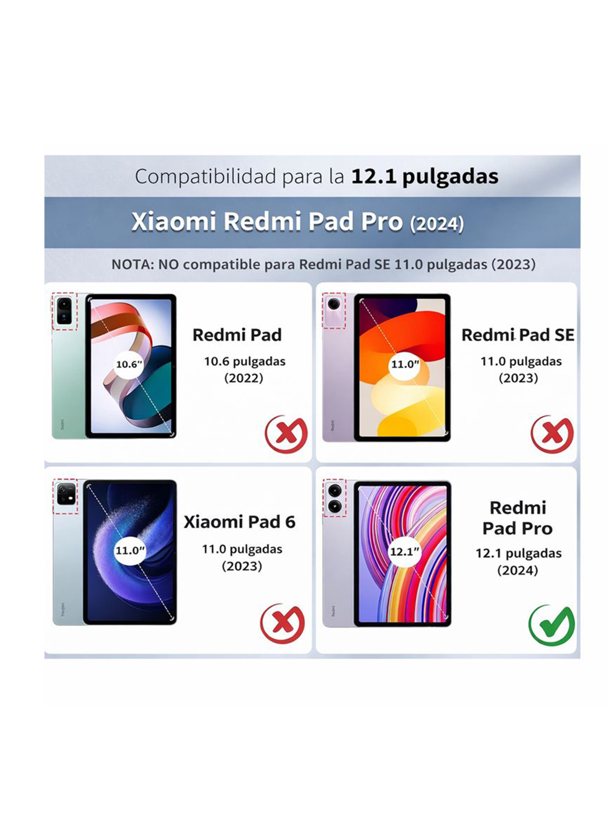 Funda Smart Cover Con Ranura Para Xiaomi Redmi Pad Pro 12.1-3