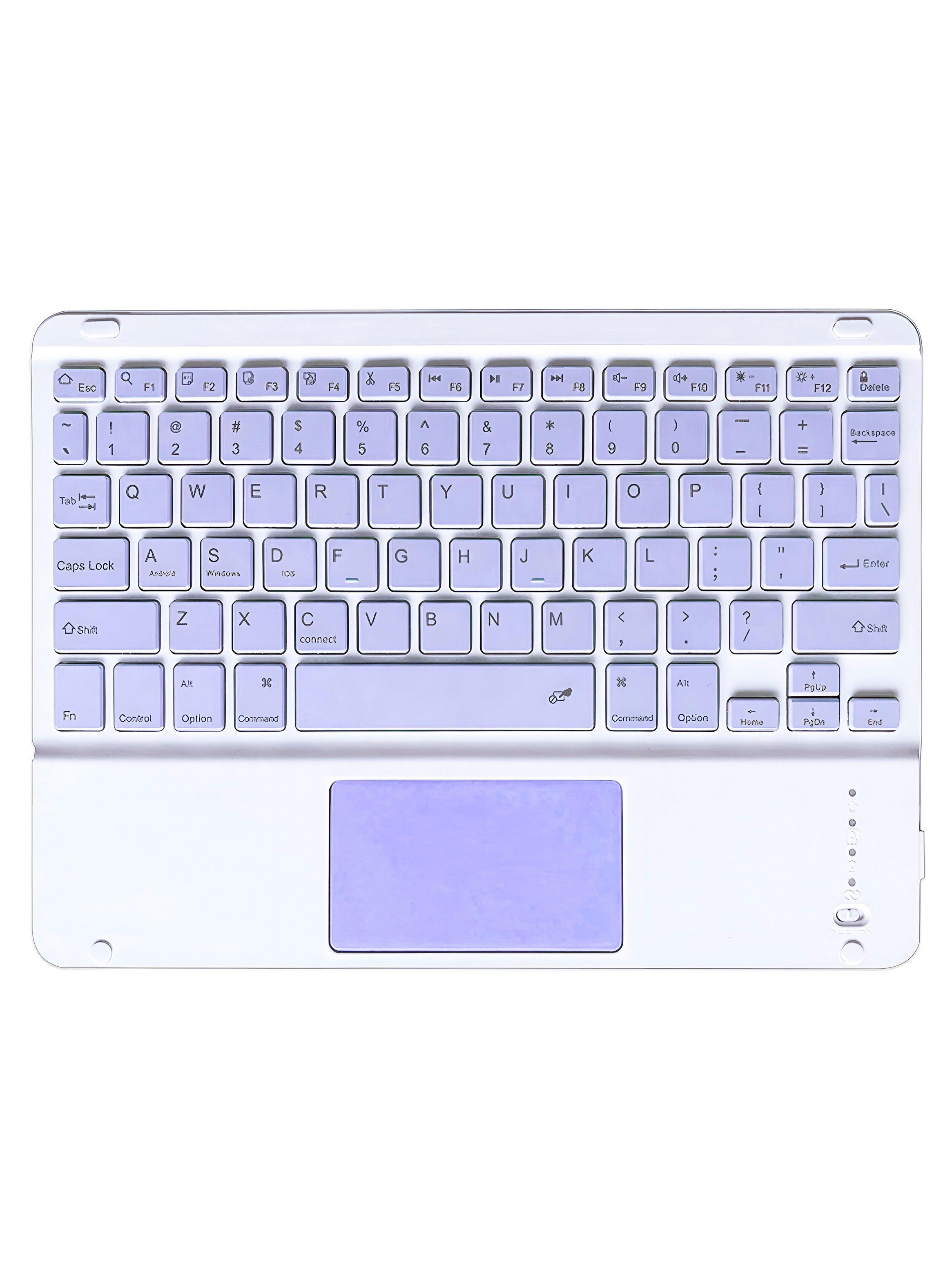 Teclado Inalambrico Bluetooth Touchpad Español Recargable-0