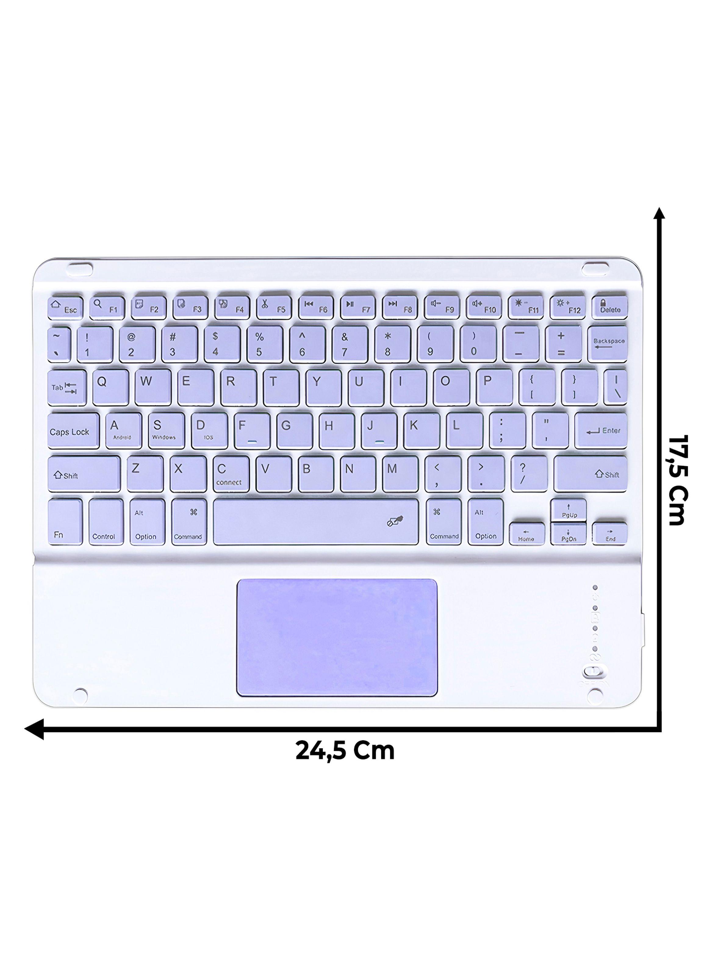 Teclado Inalambrico Bluetooth Touchpad Español Recargable-1