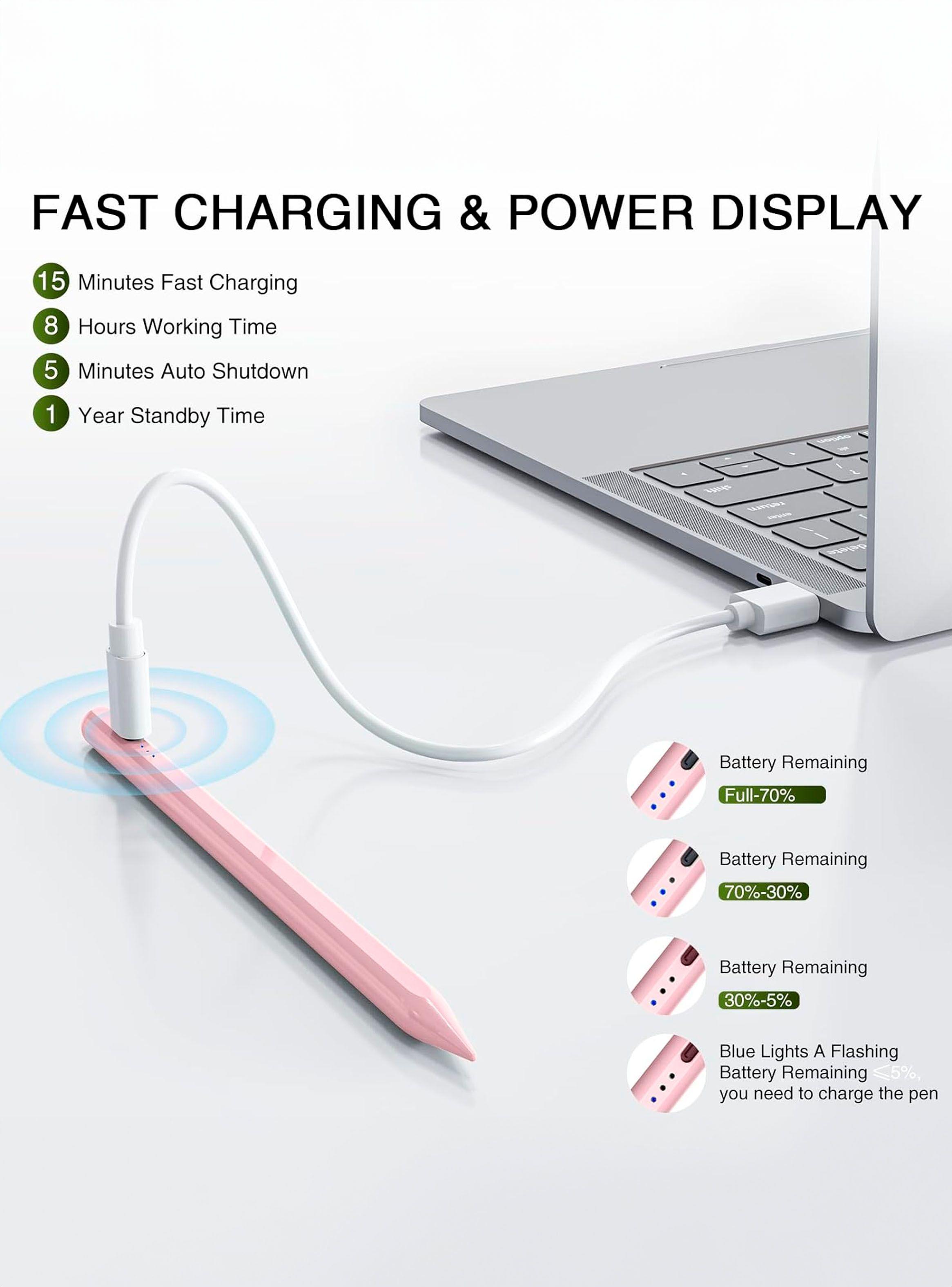 Lapiz Touch Universal Compatible Con iPhone Y Android Rosado-2