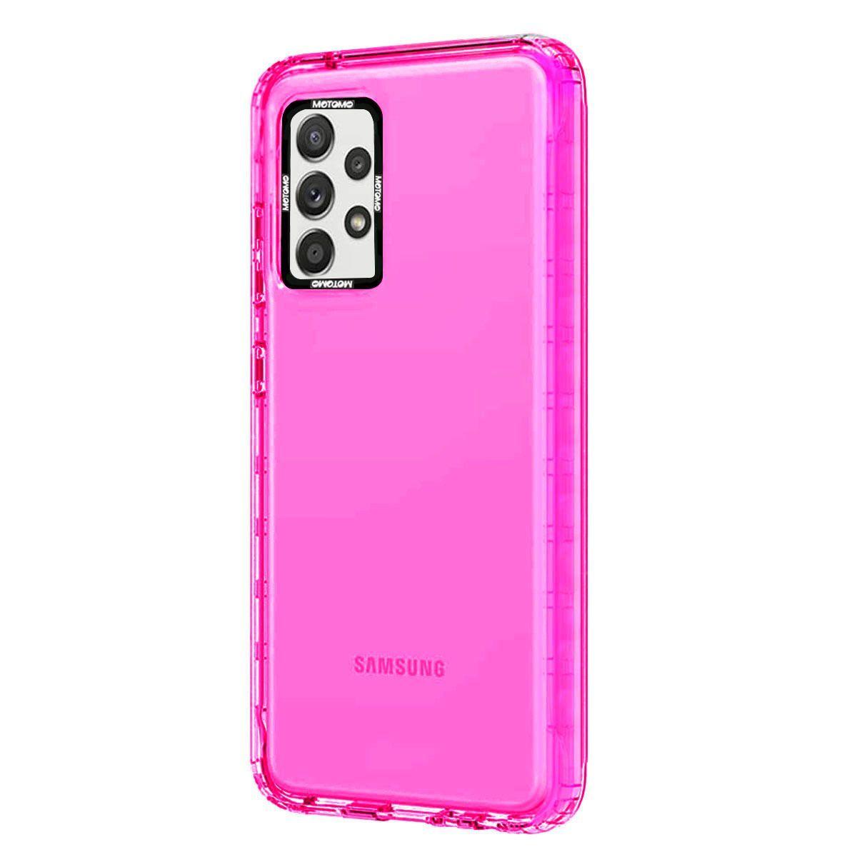 Carcasa Para Samsung S22 Ultra Reforzado Fluor Fucsia-0