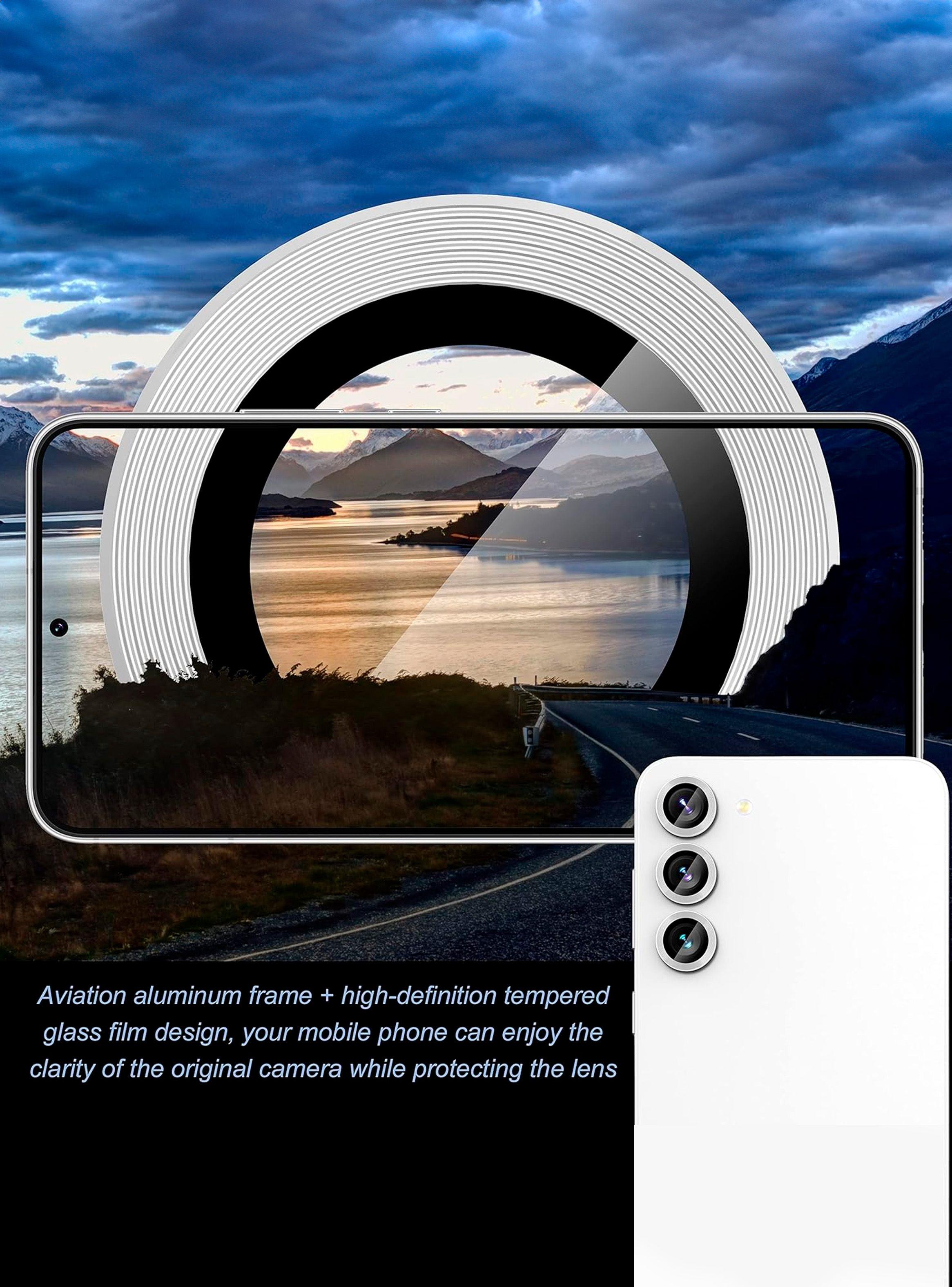 Protector De Lente Camara Para Samsung S24 Metalizado Plata-2