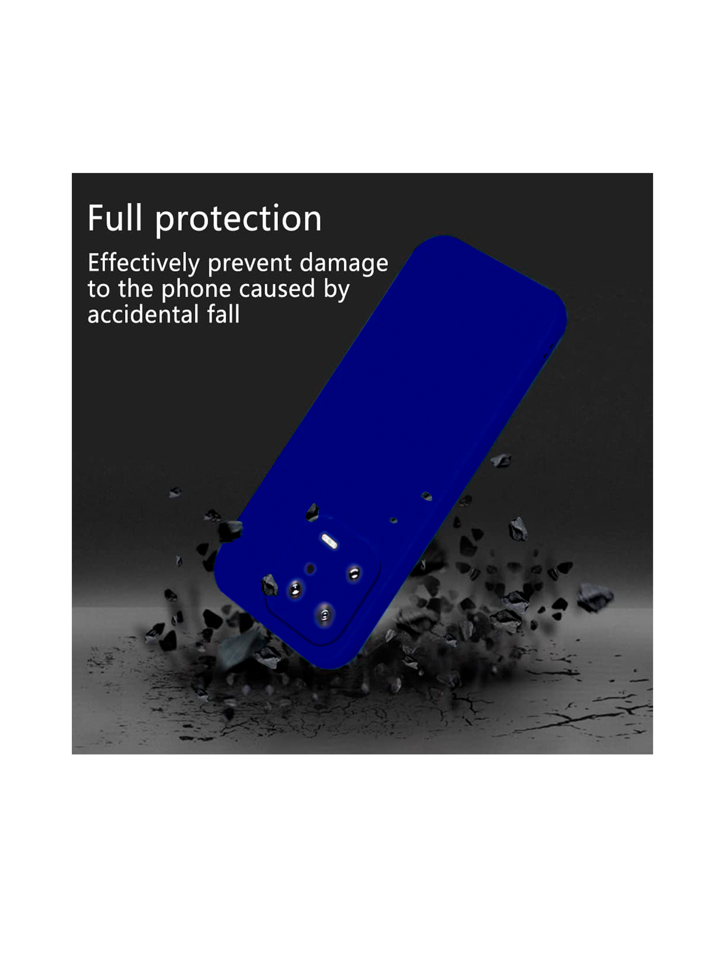Carcasa Funda Para Xiaomi 13 Goma Azul-2