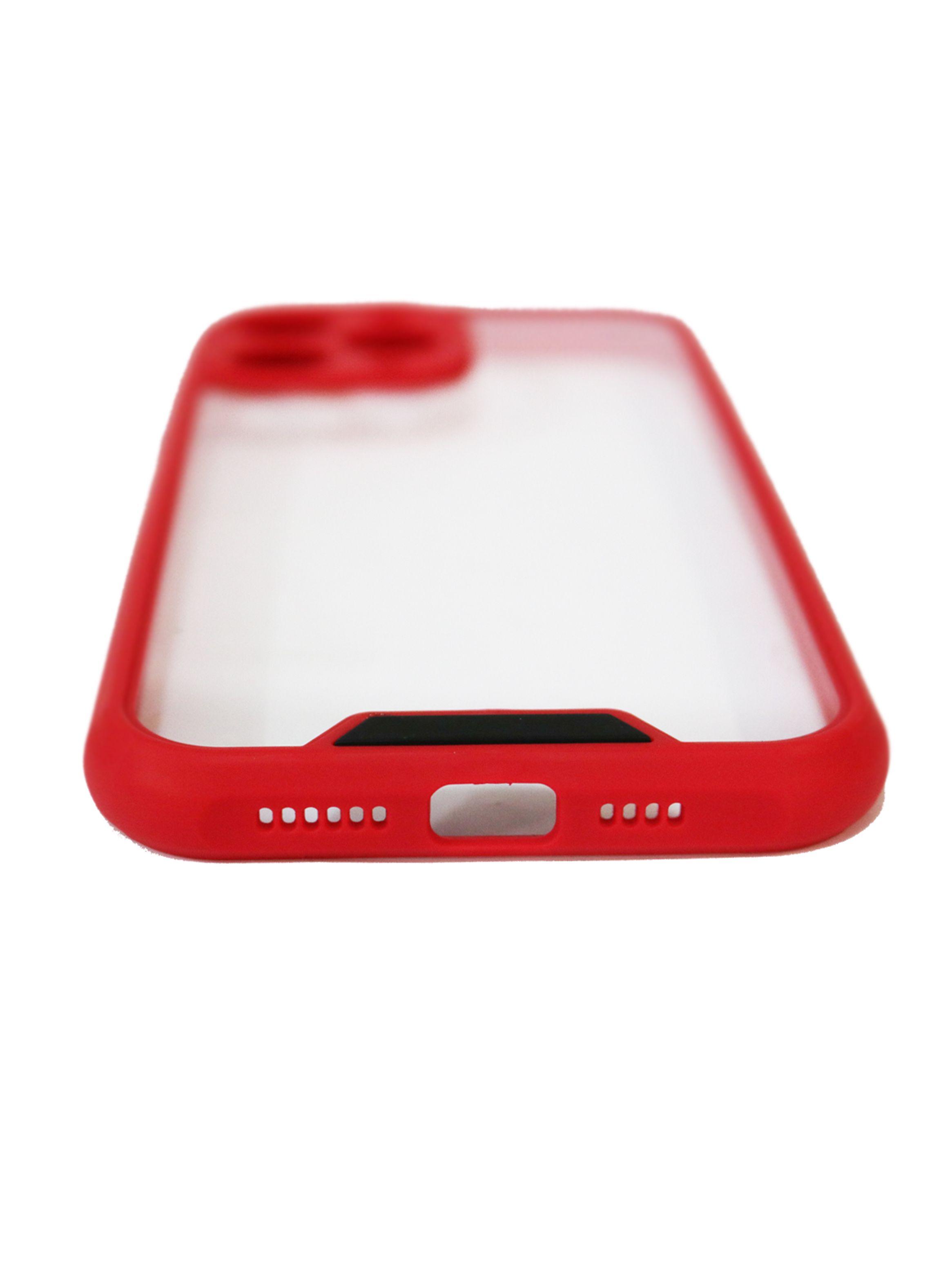 Carcasa Anti-Shock Para iPhone 13 Pro Max Camara Rojo-2