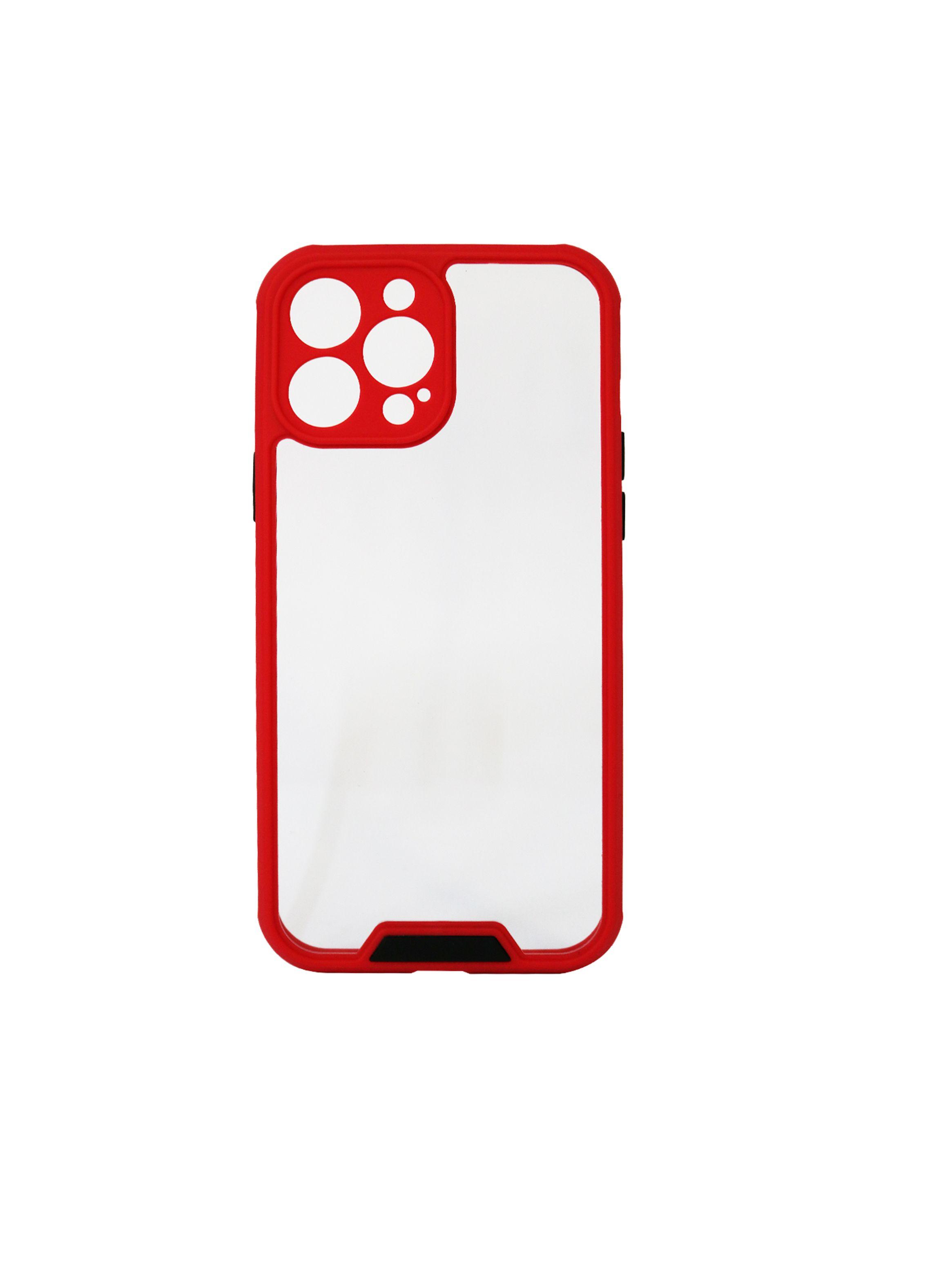 Carcasa Anti-Shock Para iPhone 13 Pro Max Camara Rojo-3