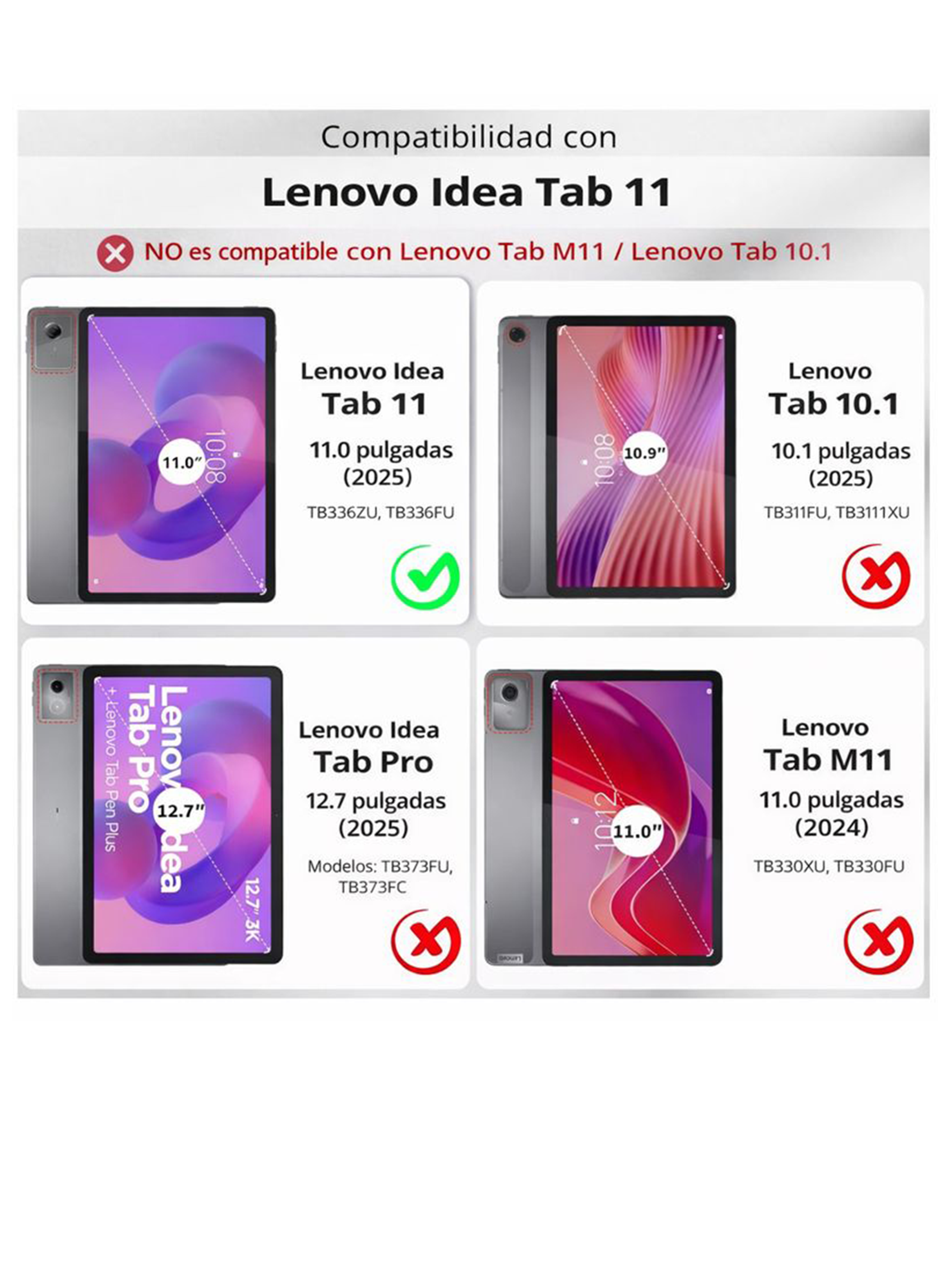 Funda Smart Cover Ranura Para Tablet Lenovo Idea Tab 11 2025-5