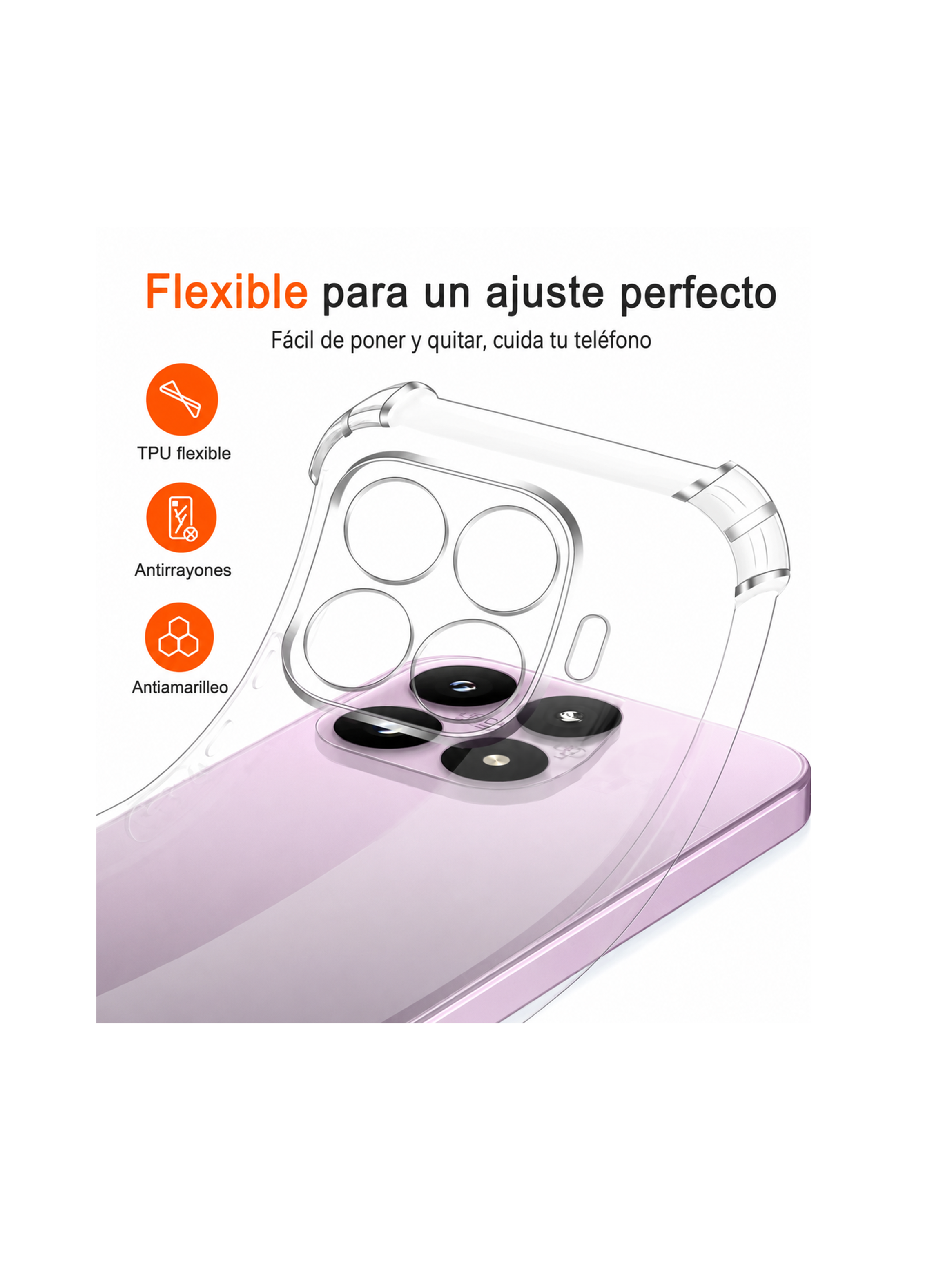 Carcasa Antigolpes Transparente Compatible Con Xiaomi 17t Pro-3