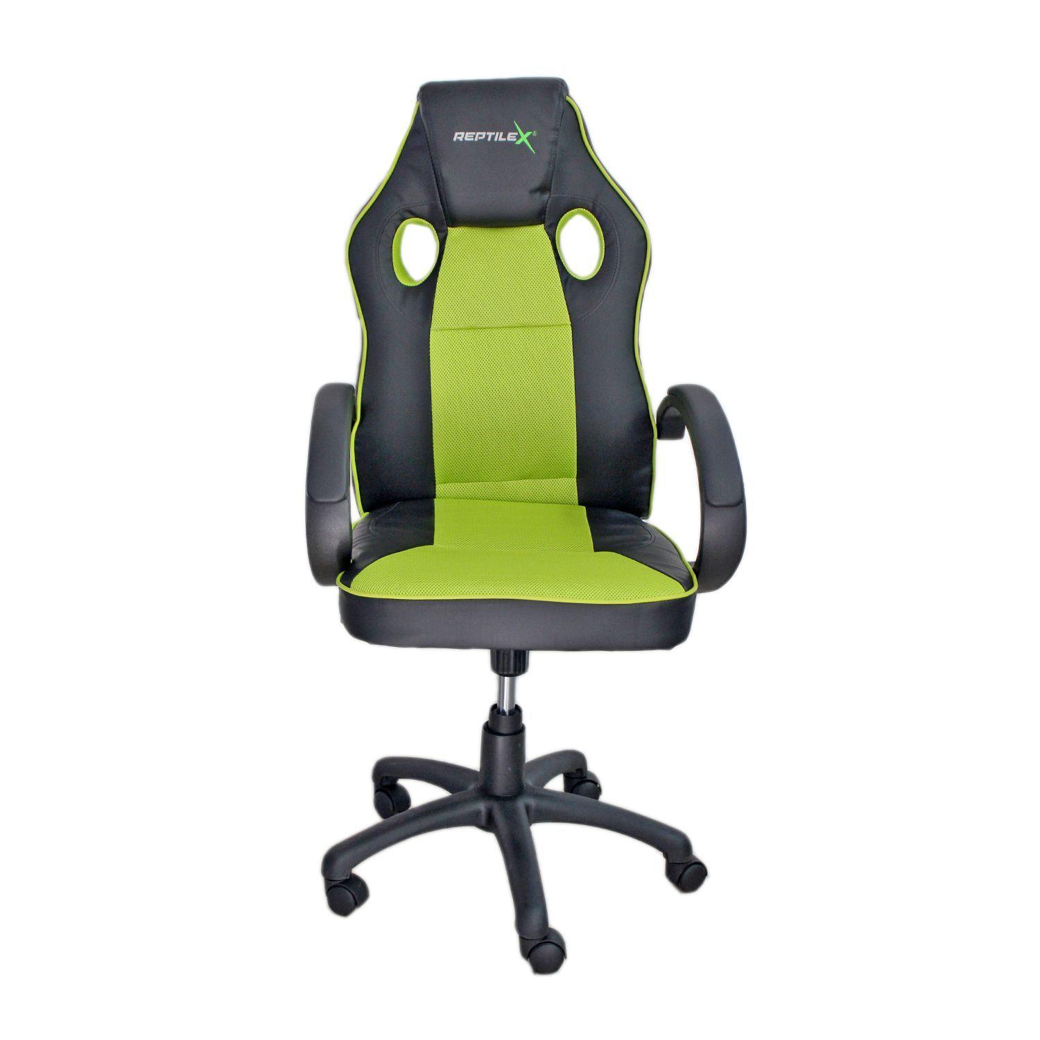 Silla de Escritorio Gamer Estilo Butaca ReptileX Verde-0