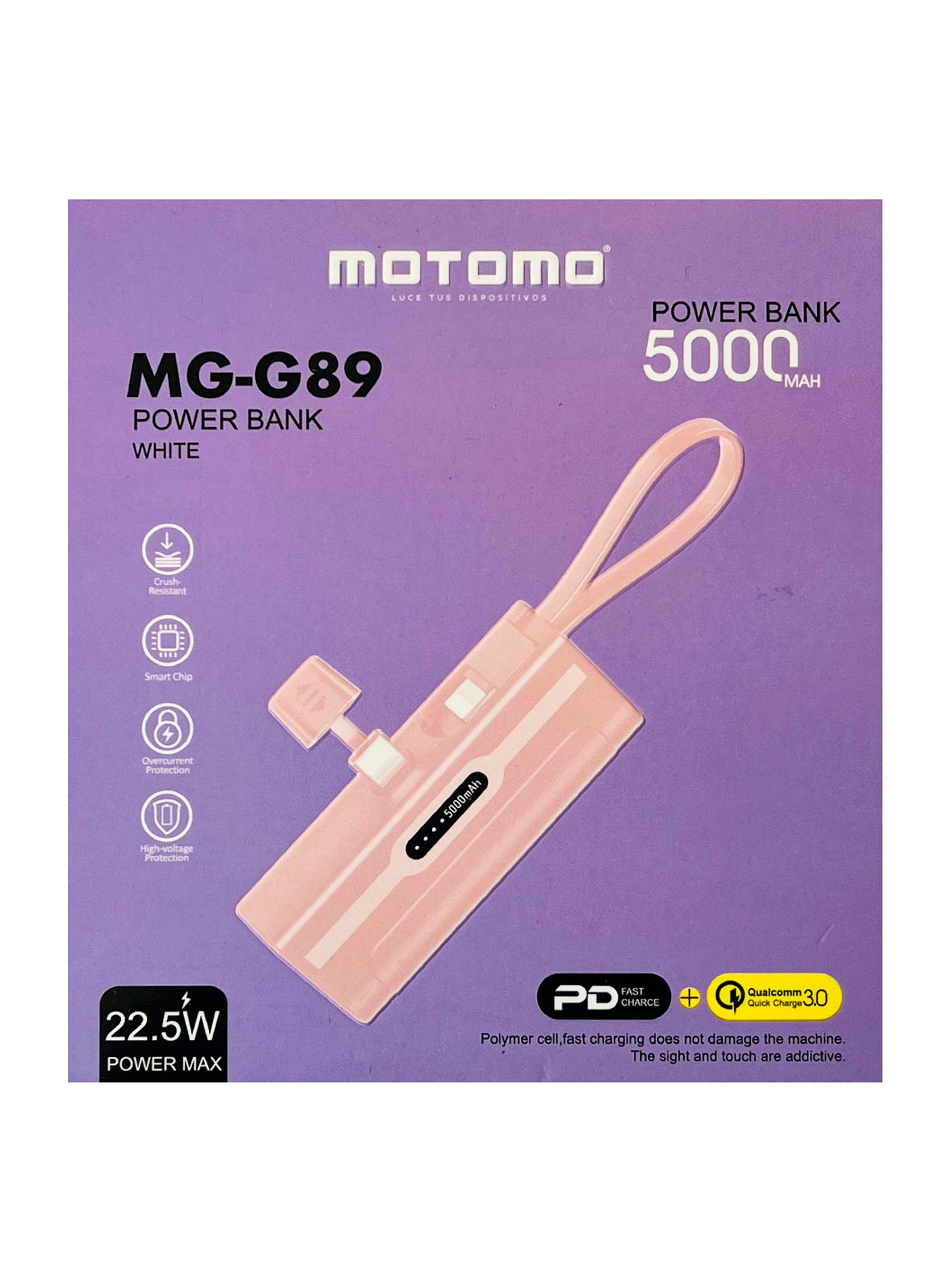 Bateria Externa PowerBank 5000 mah Rosado-3