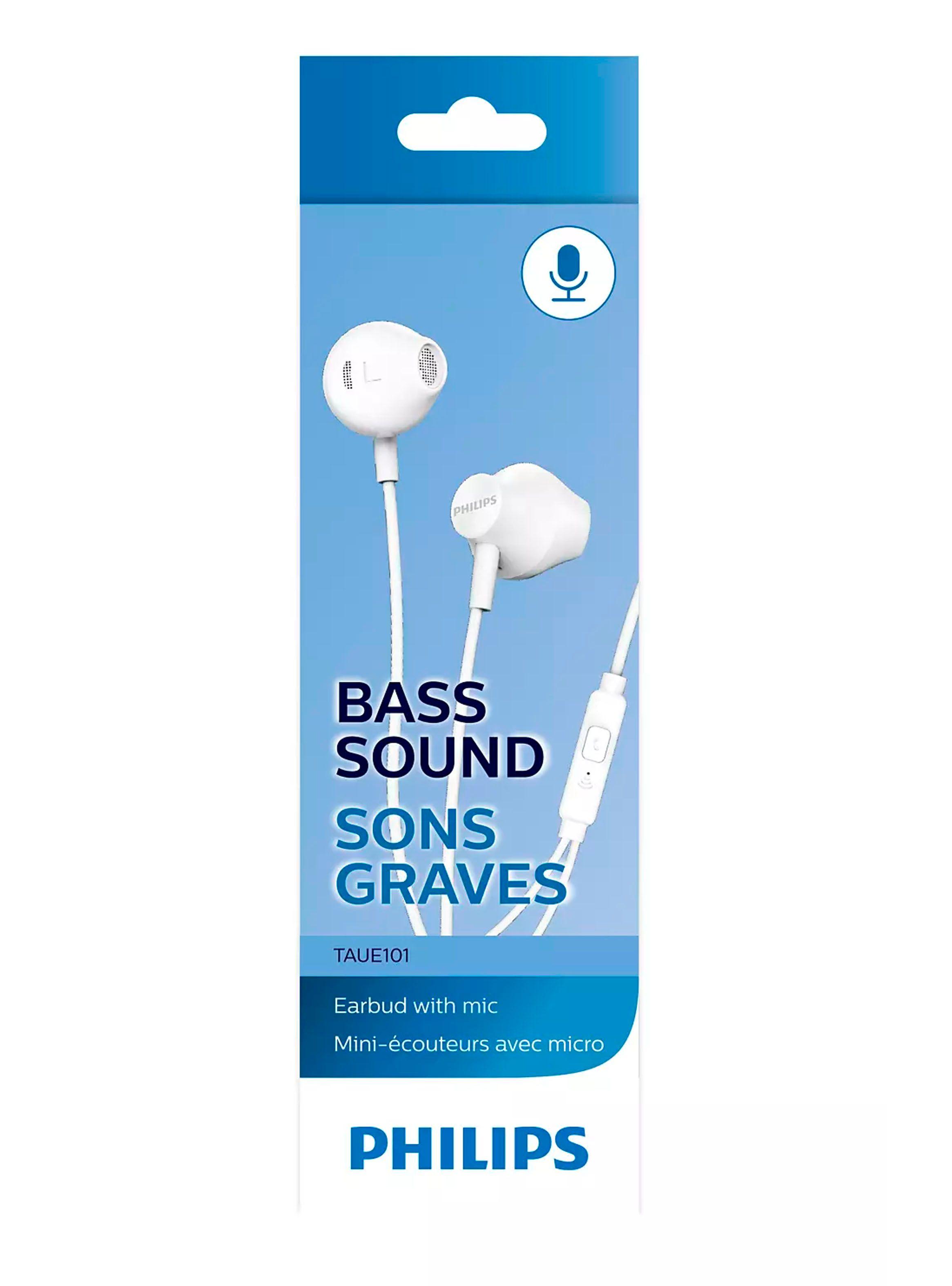 Audifonos Manos Libres Con Cable Philips 101WT Blanco-2