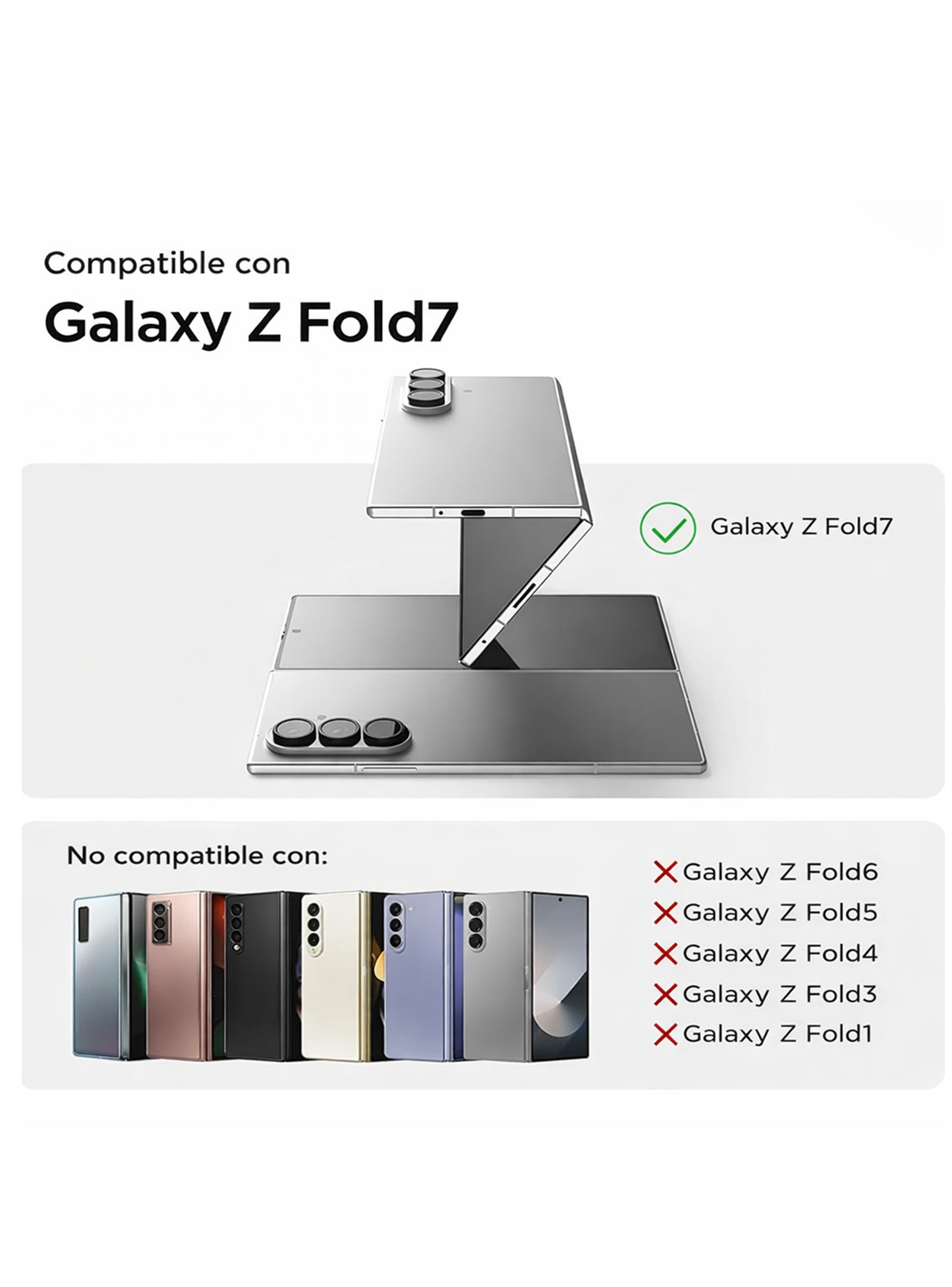 Carcasa Transparente Para Samsung Z Fold 7 Magsafe-4