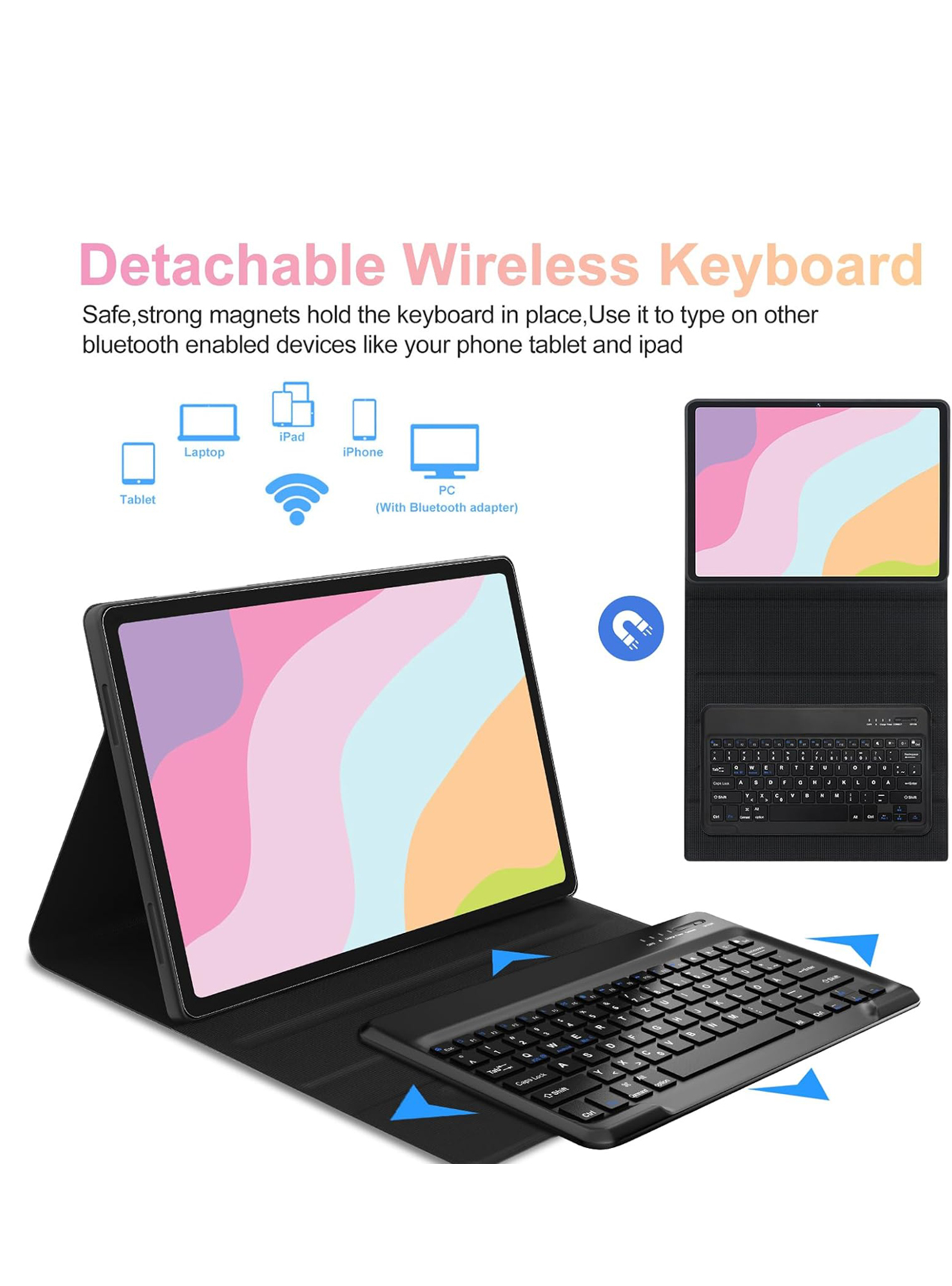 Funda Con Teclado En Español Para Samsung S10 Ultra Bk-2