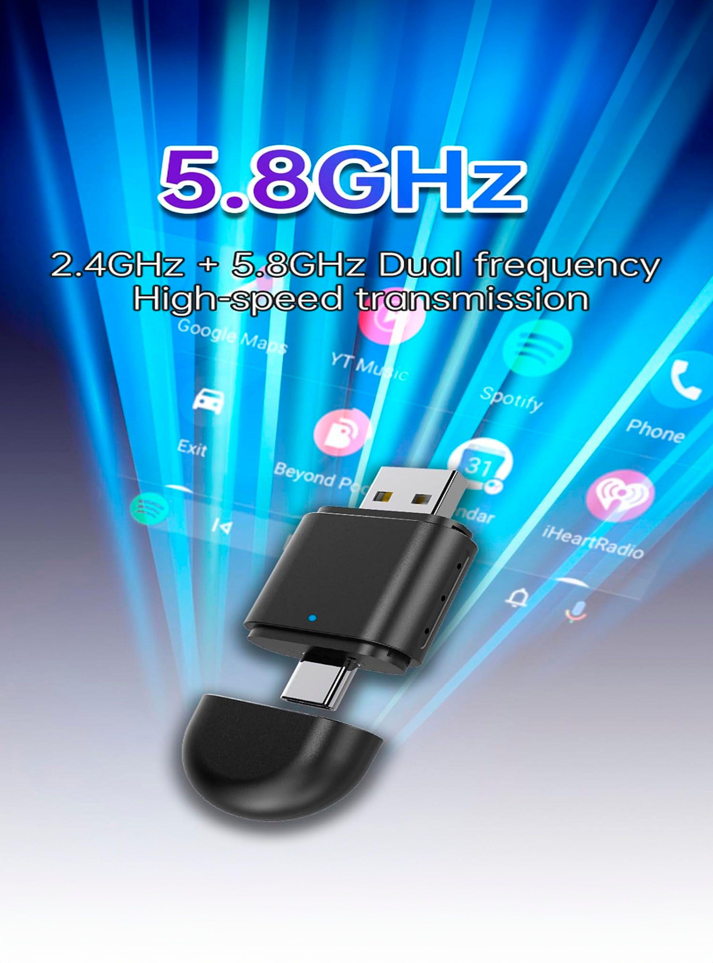 CarPlay Compatible Con iPhone y Android Enchufe Dual 2 En 1-4