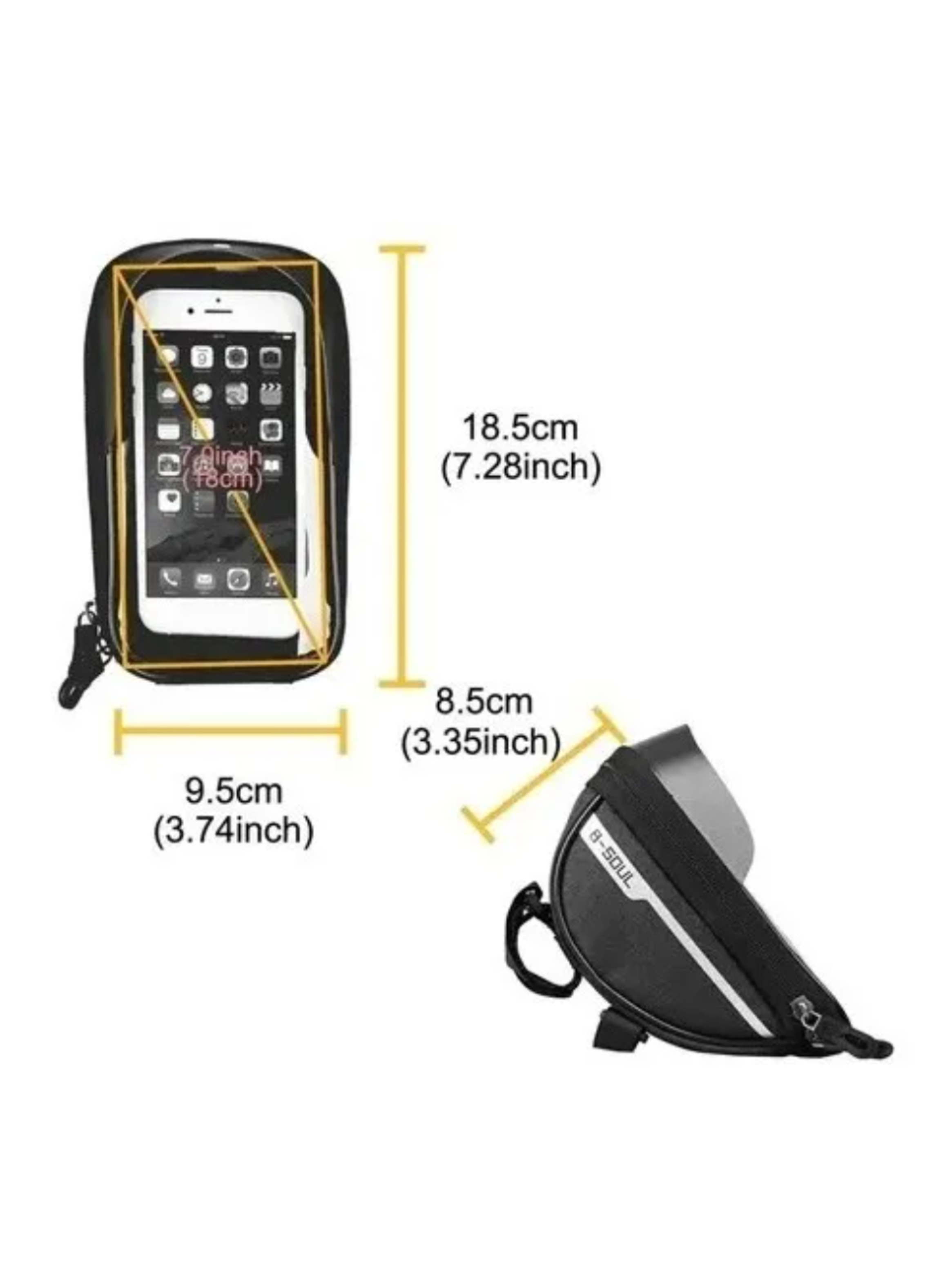 Soporte Porta Celular Moto Bicicleta Impermeable-2