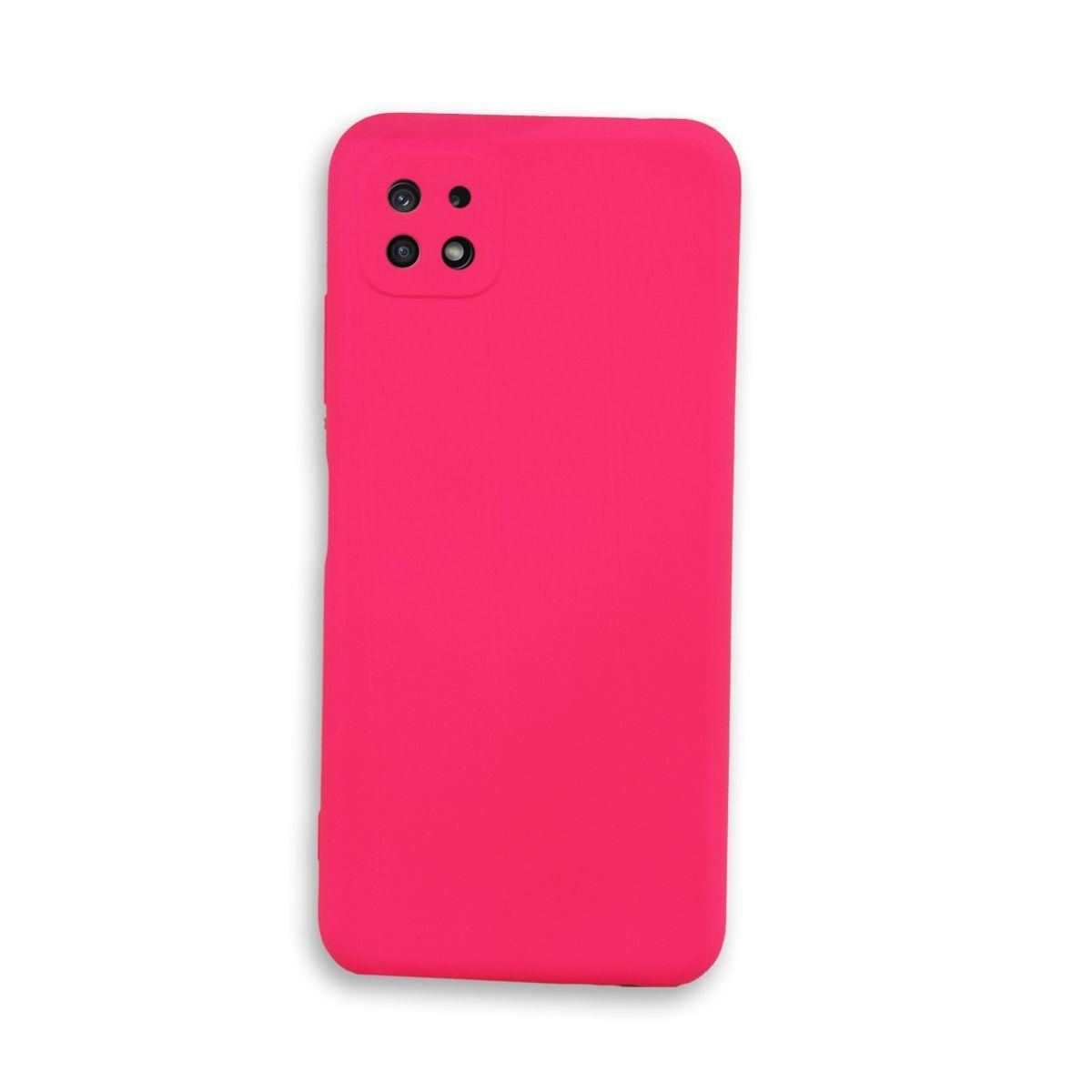 Carcasa Para Samsung A22 5G Goma Fucsia-0