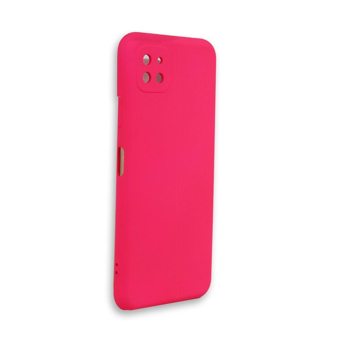 Carcasa Para Samsung A22 5G Goma Fucsia-1