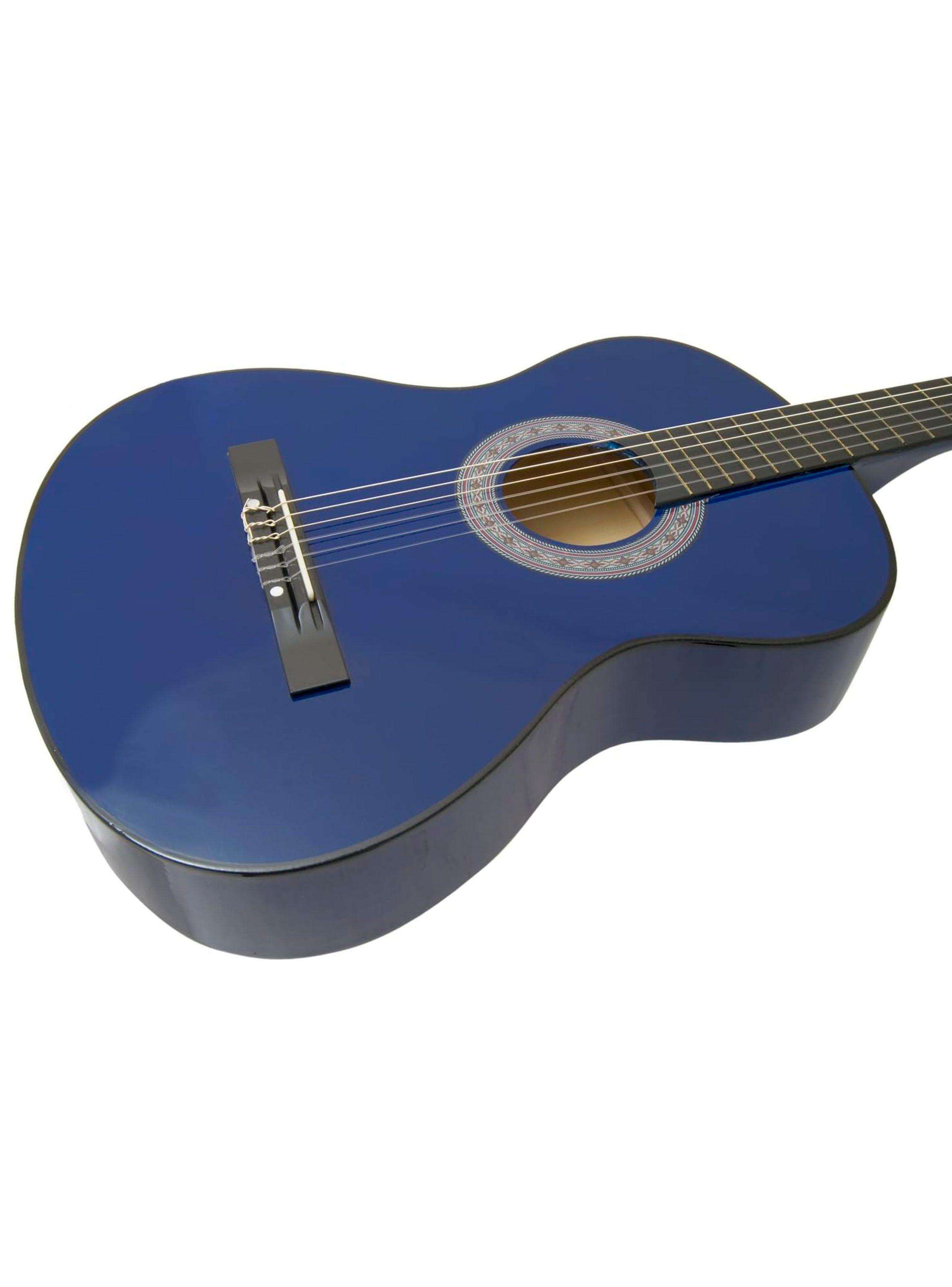Guitarra Clasica 39 Pulgadas Acabado De Madera Azul-3