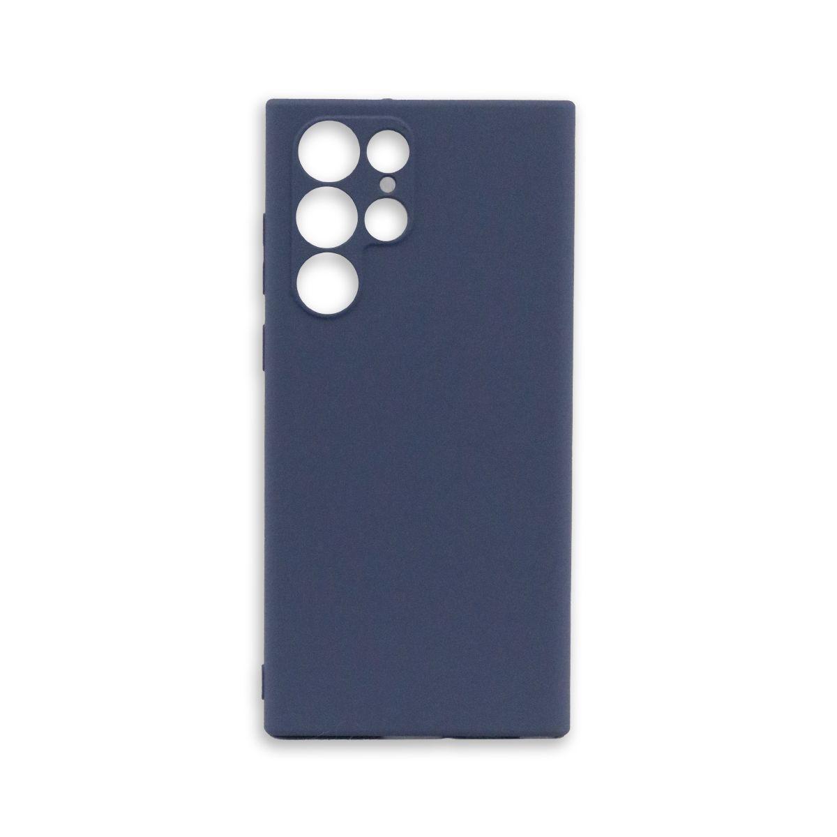 Carcasa Para Samsung S22 Ultra Goma Azul-0