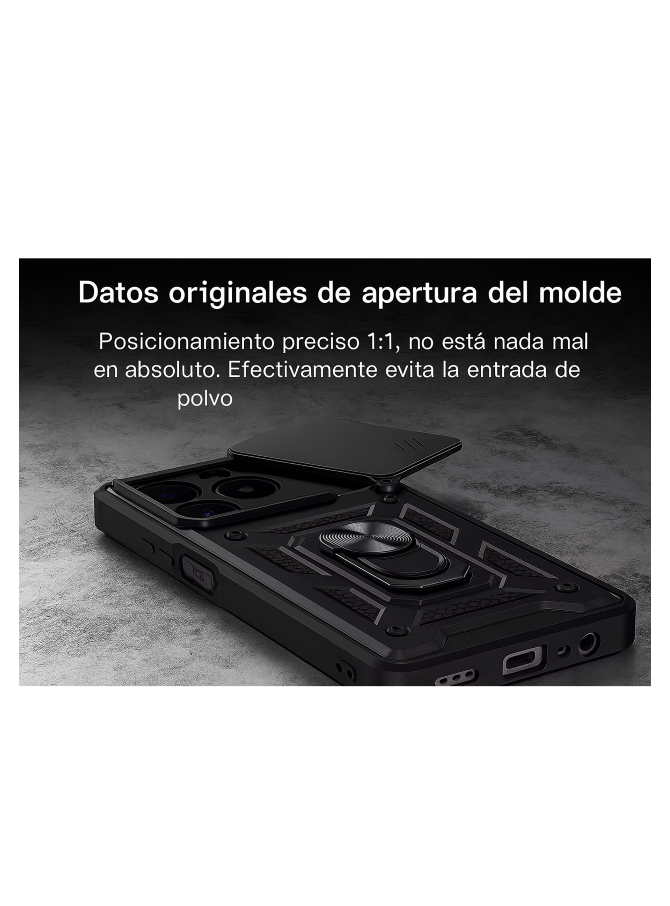 Carcasa Armadura Con Anillo Y Ventana Cam Para IPhone 17 Pro-3
