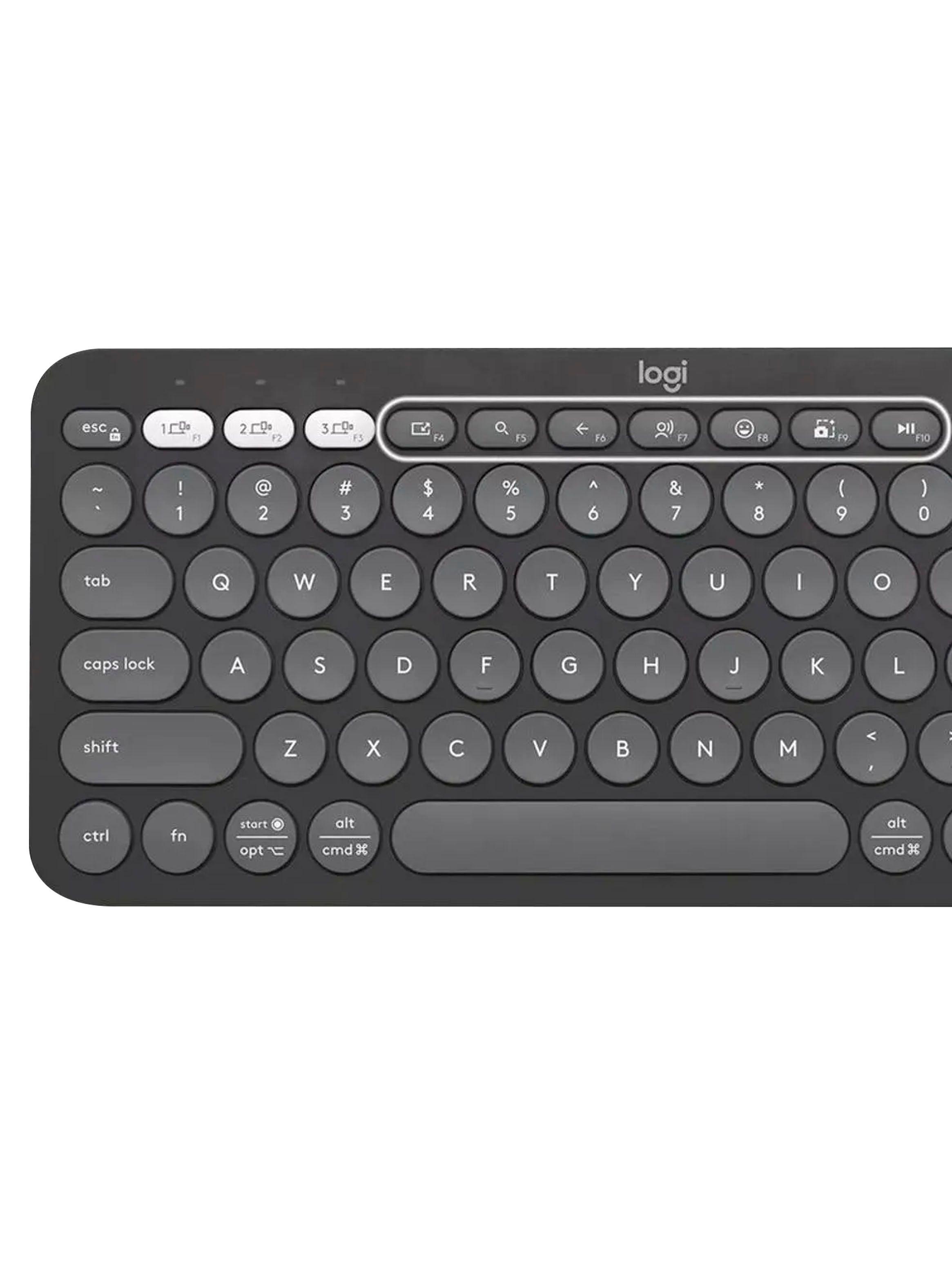 Teclado Inalámbrico Bluetooth En Español Pebble K380S Negro-2