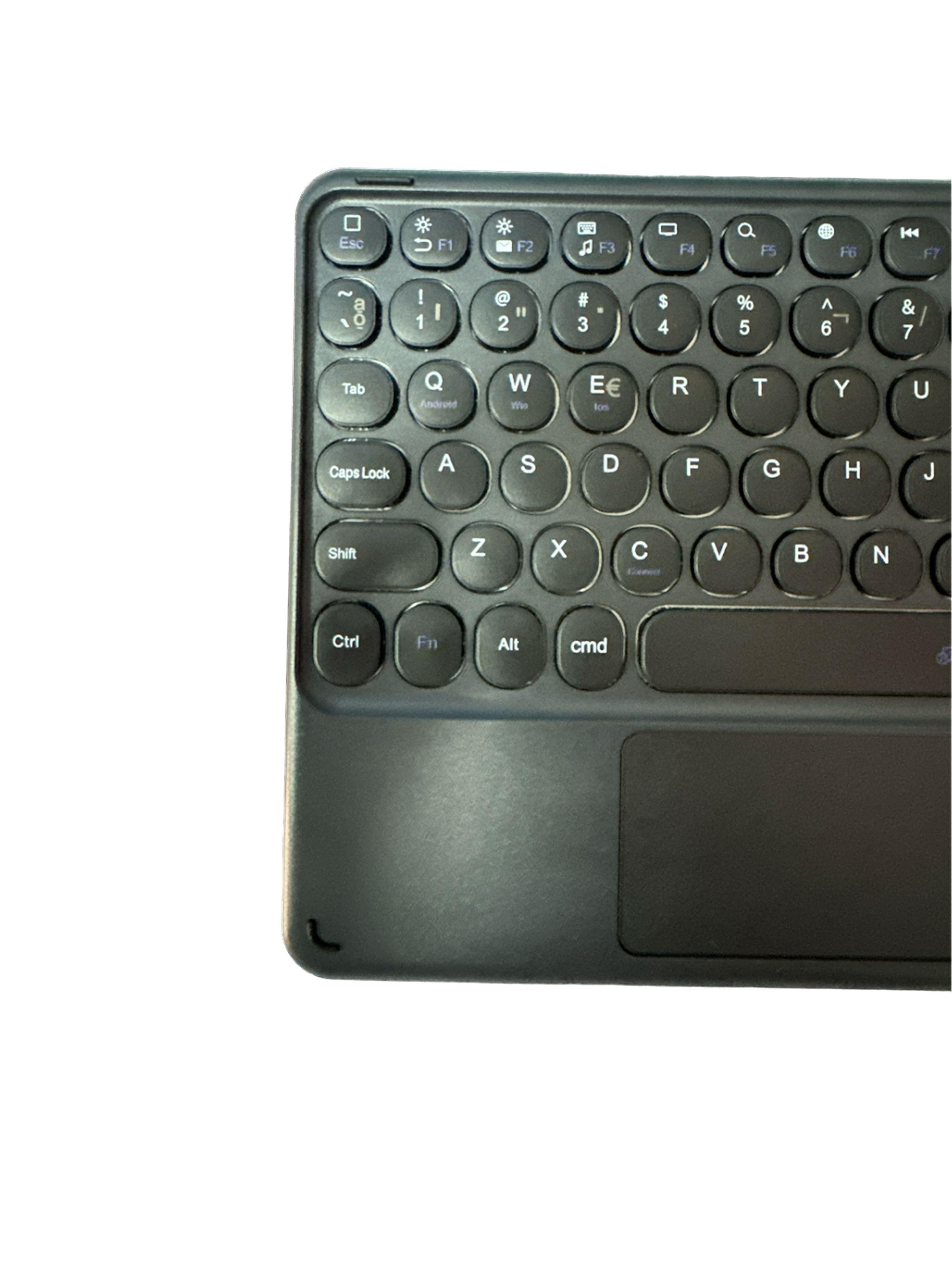 Teclado con Ñ Español Inalámbrico Bluetooth Recargable Negro-2