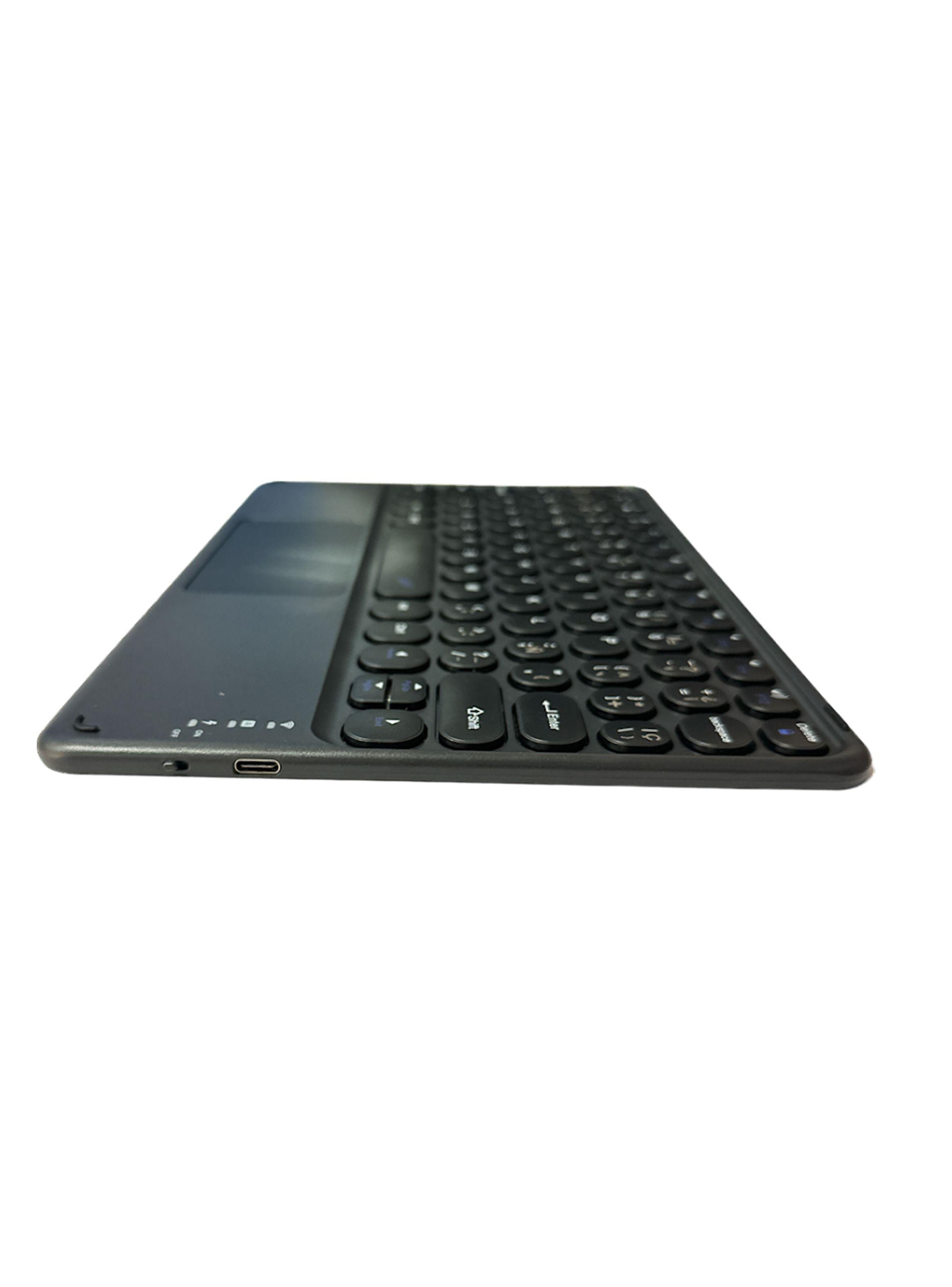 Teclado con Ñ Español Inalámbrico Bluetooth Recargable Negro-3