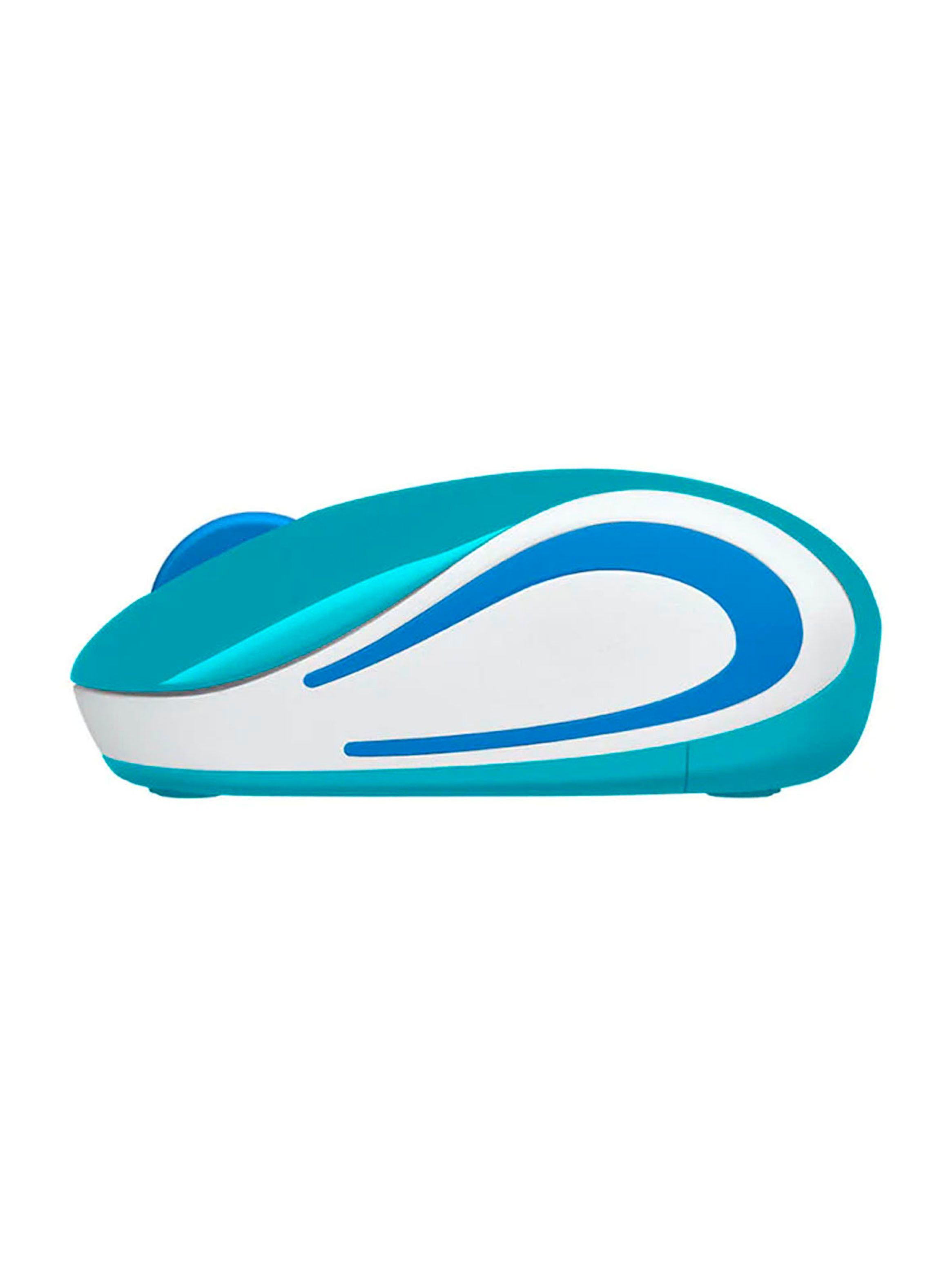 Mouse Optico Inalambrico Logitech M187 Celeste-2