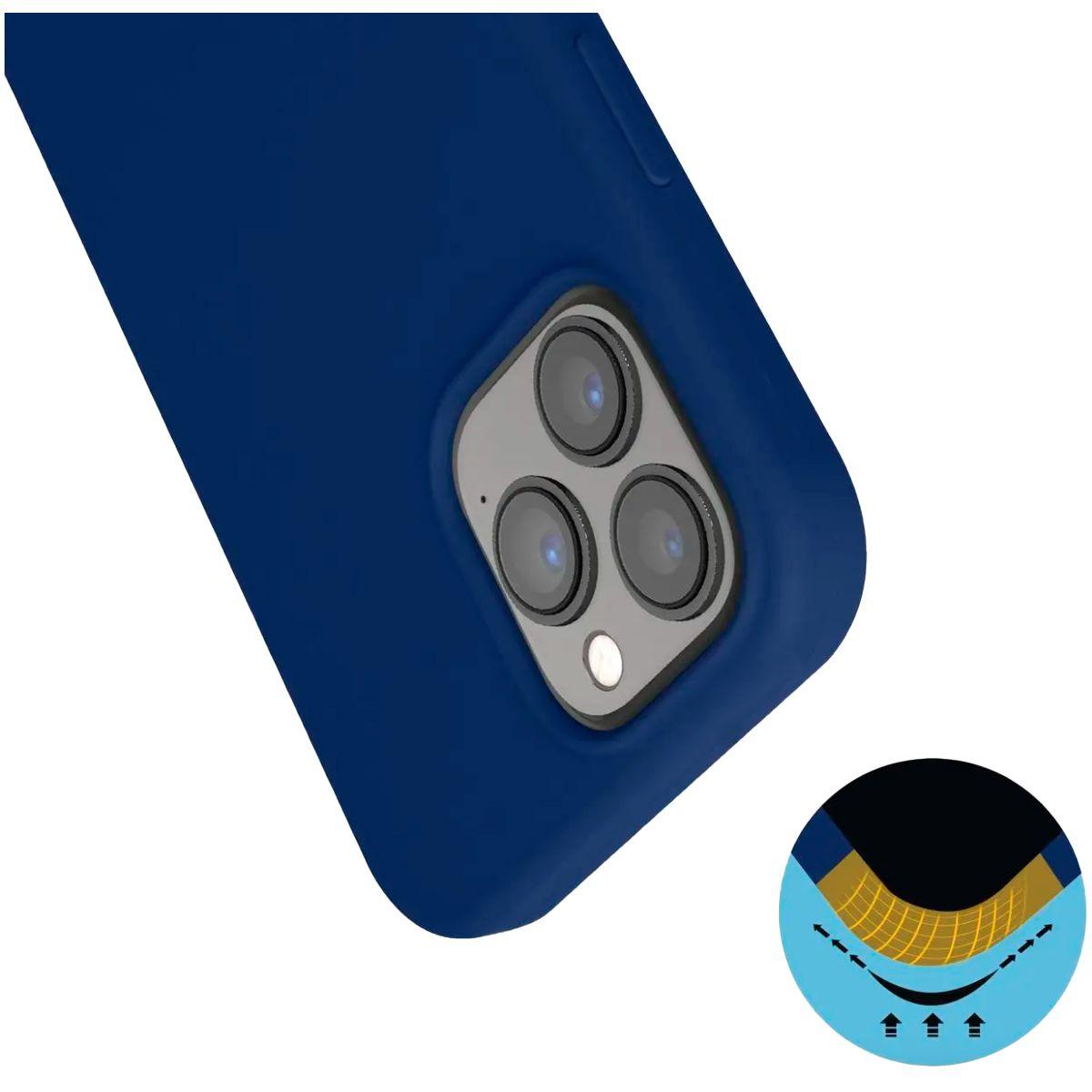 Carcasa Para iPhone 15 Pro Max Goma Azul-2