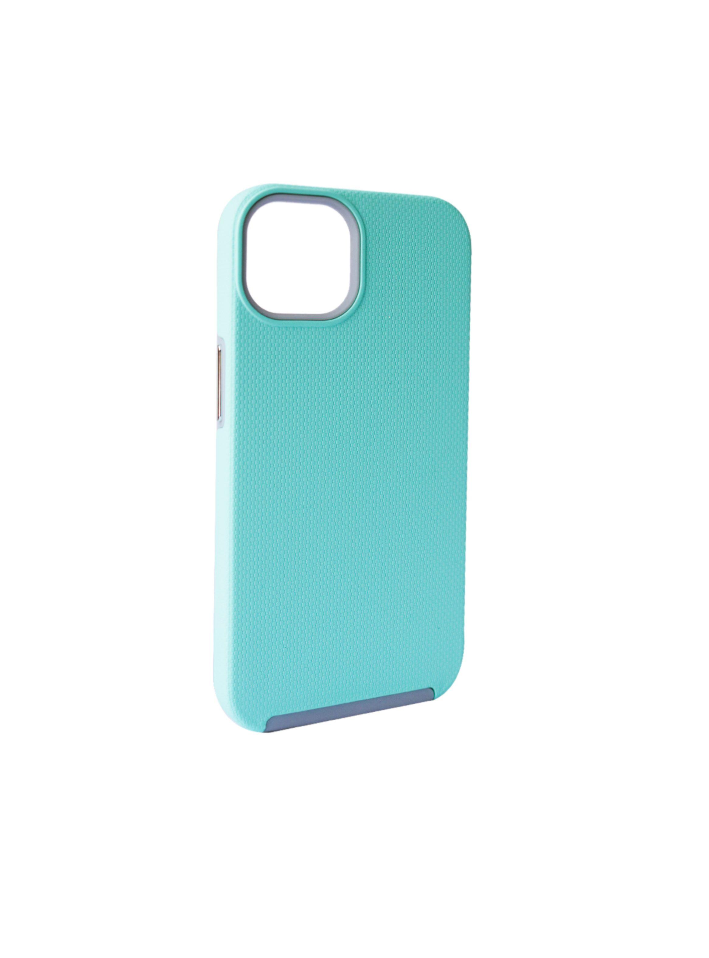 Carcasa Anti golpe Para iPhone 14 13 Turquesa-1
