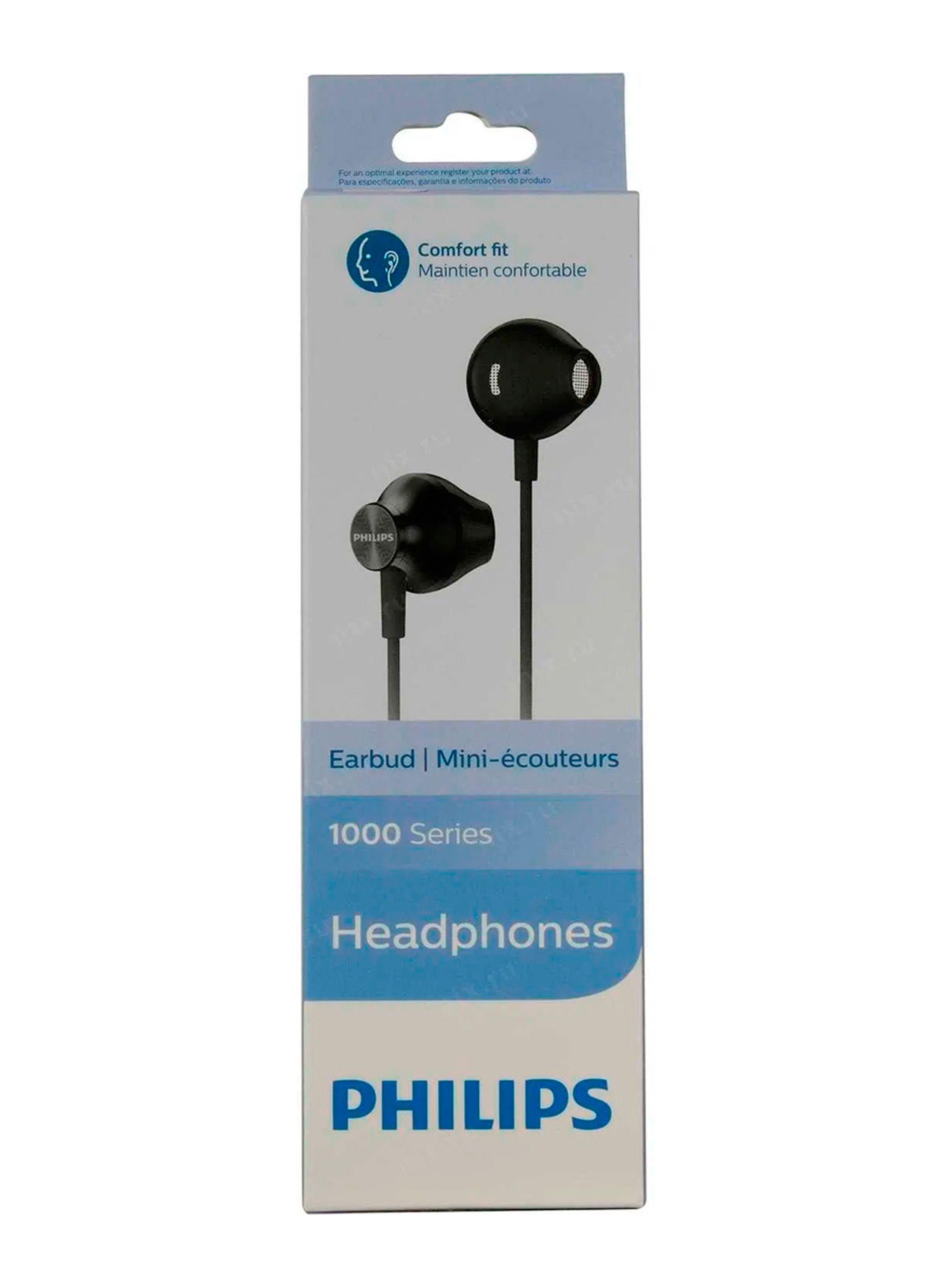 Audífonos Alambricos Philips Conector 3.5 mm Taue100 Negro-3