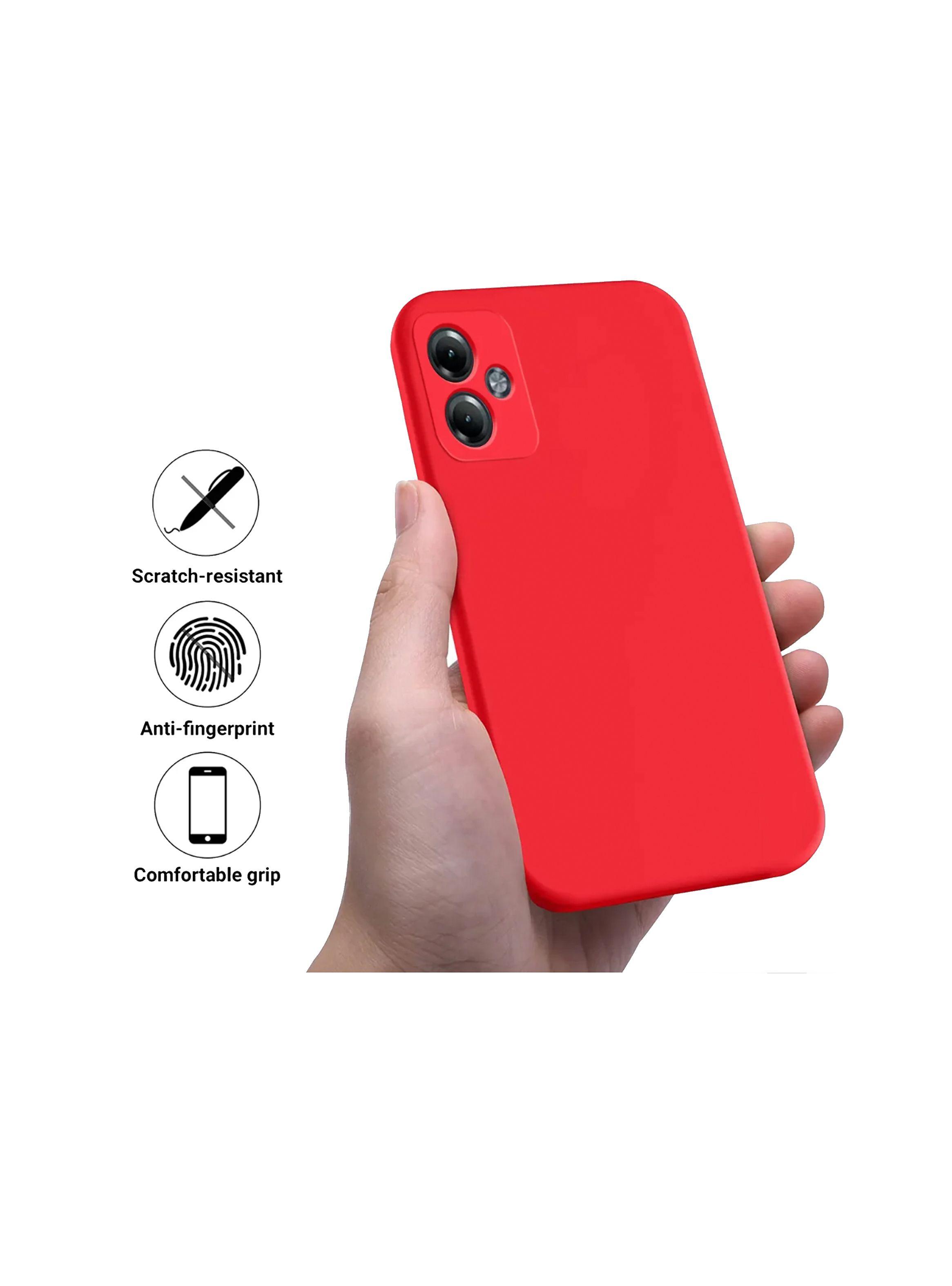 Carcasa Para Xioami Redmi 12 5G Goma Rojo-1