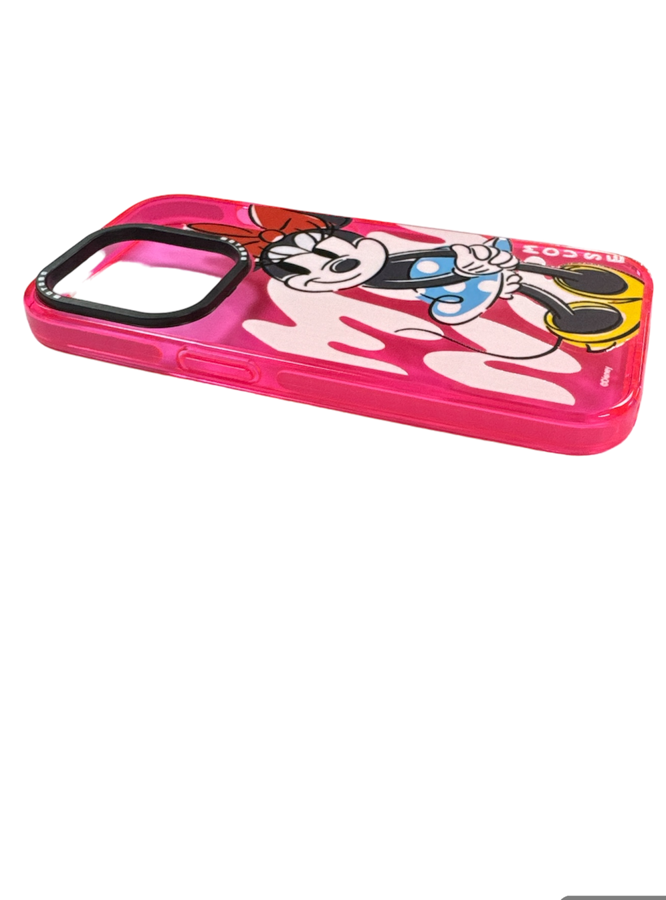Carcasa Para iPhone 14 Pro Diseño Disney Minnie Fucsia-2