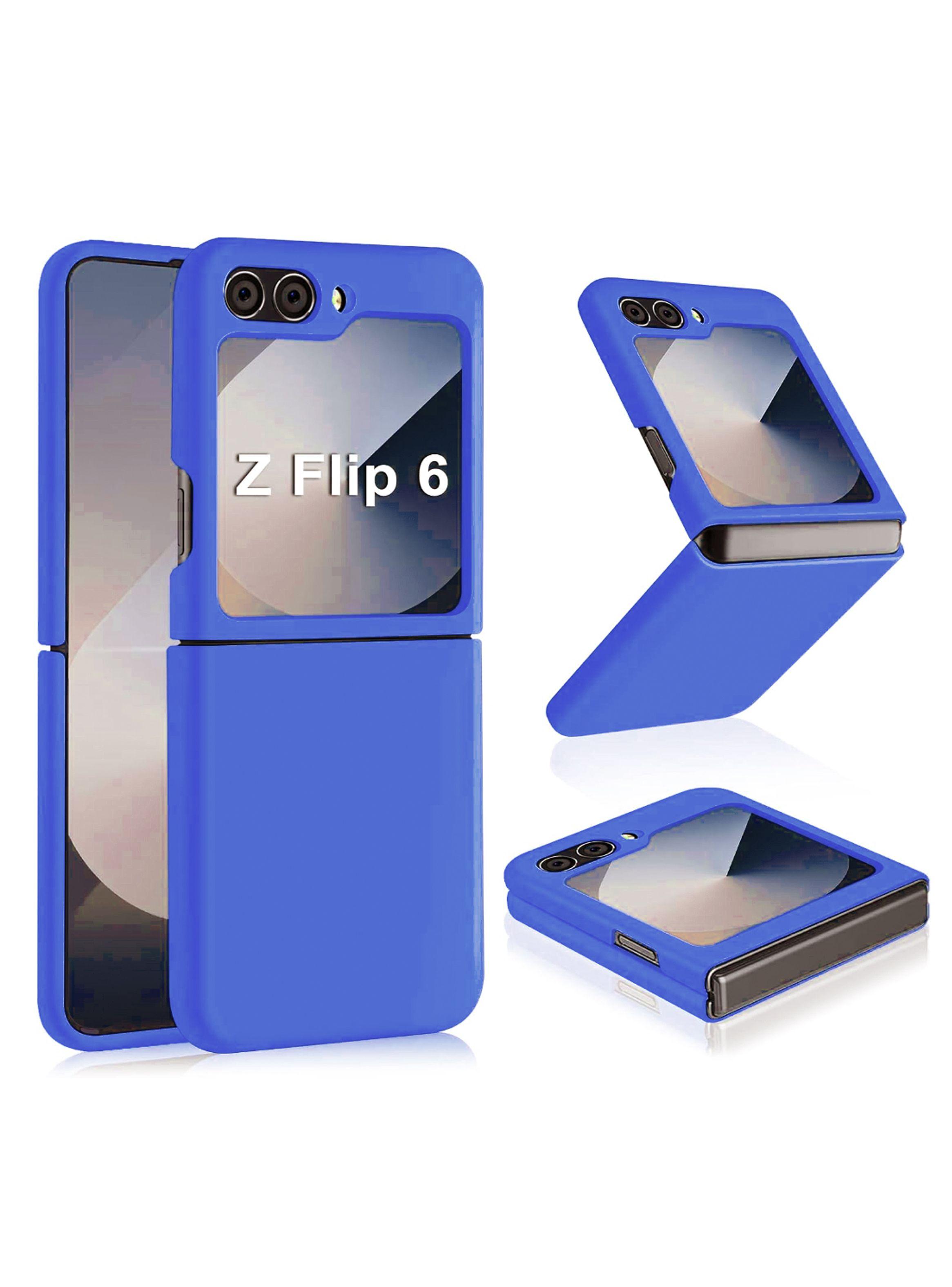 Carcasa Para Samsung Z Flip  6 Goma Azul-0
