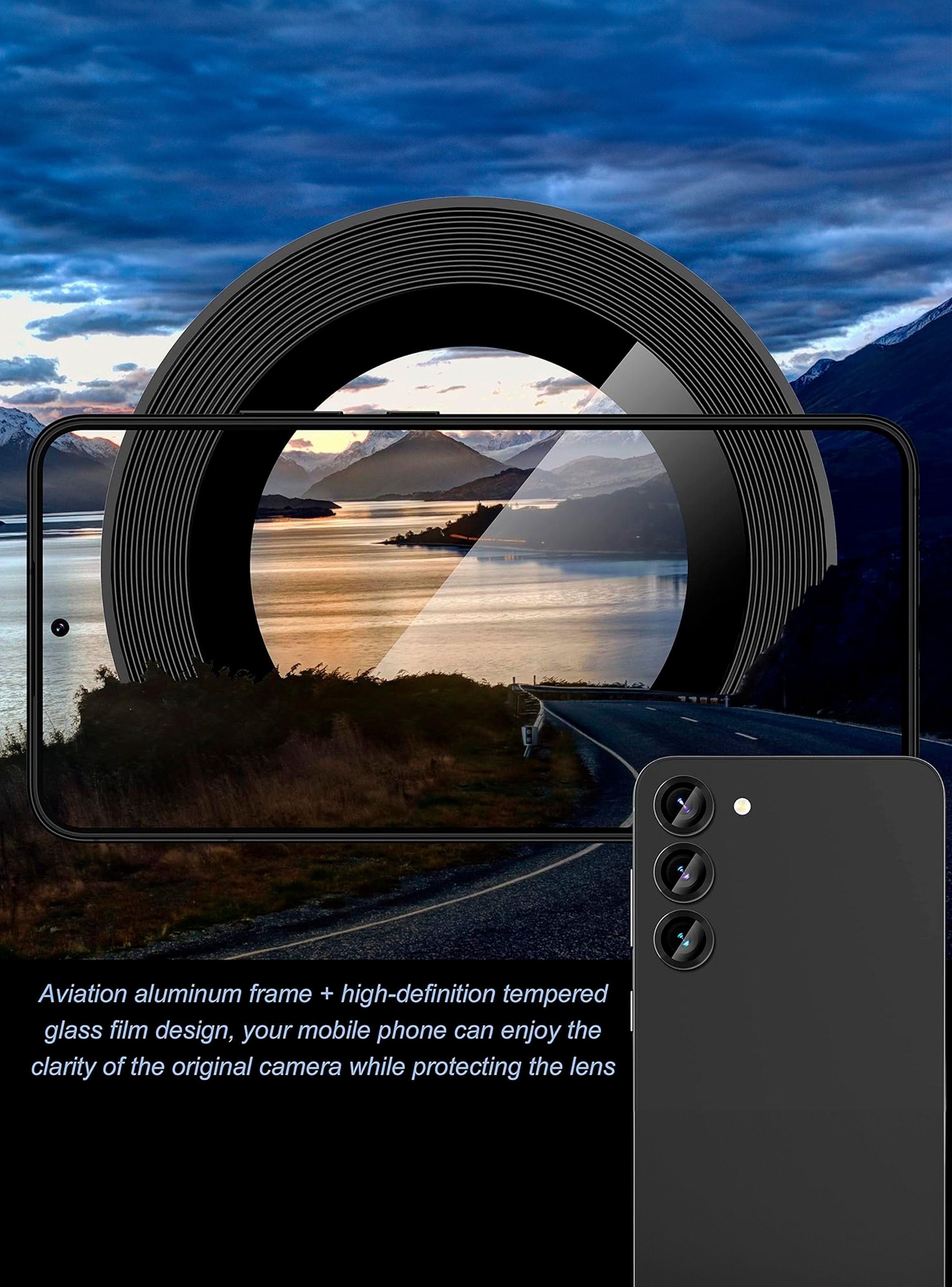 Protector De Lente De Camara Compatible Con Samsung A34 Negro-2
