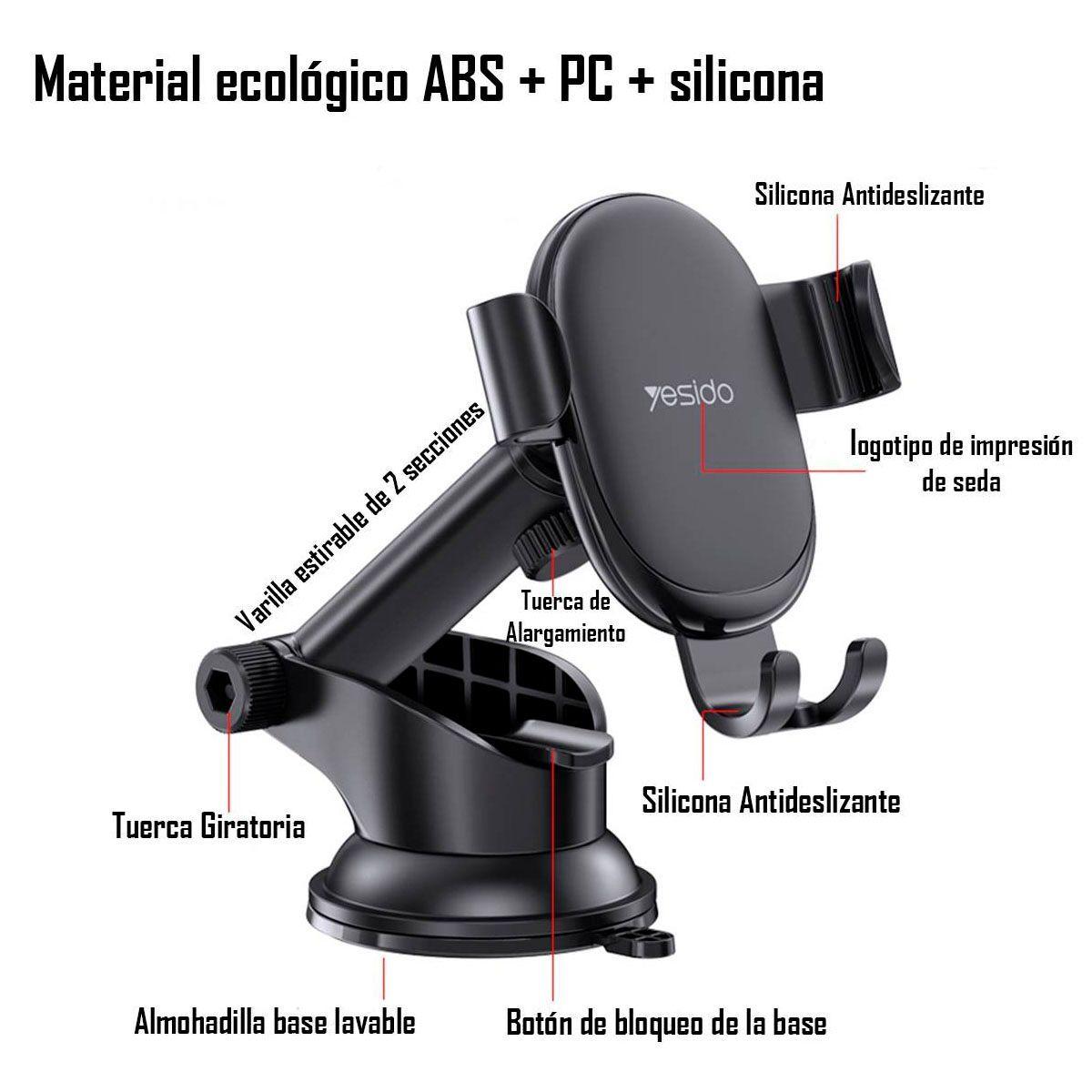 Soporte Para Auto Yesido Tablero Parabrisa C120-2