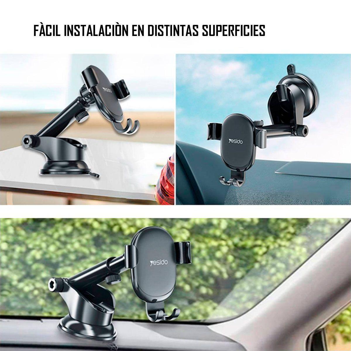 Soporte Para Auto Yesido Tablero Parabrisa C120-4