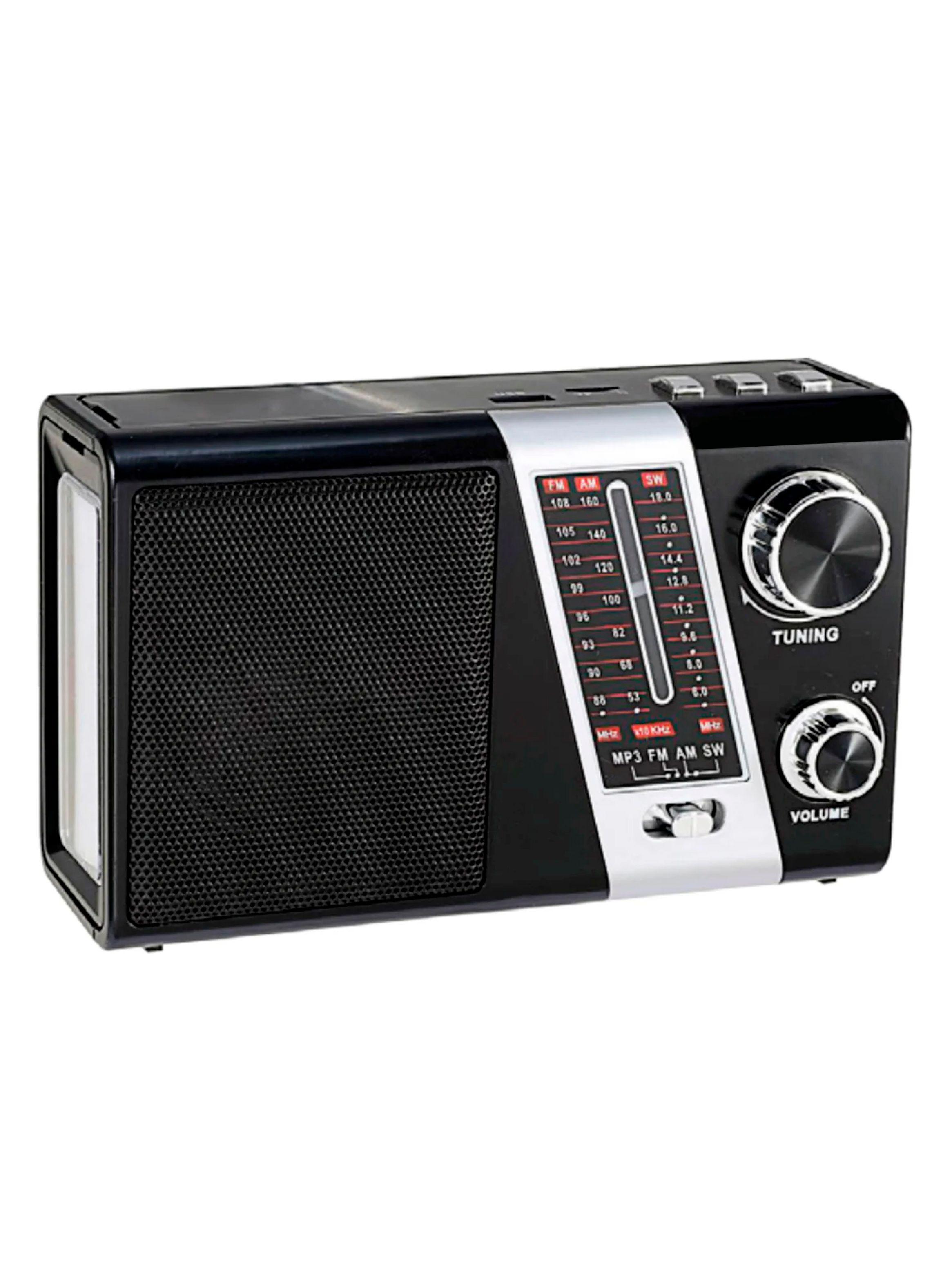 Radio Portatil Recargable Linterna Carga Solar Tenolab TL635-0