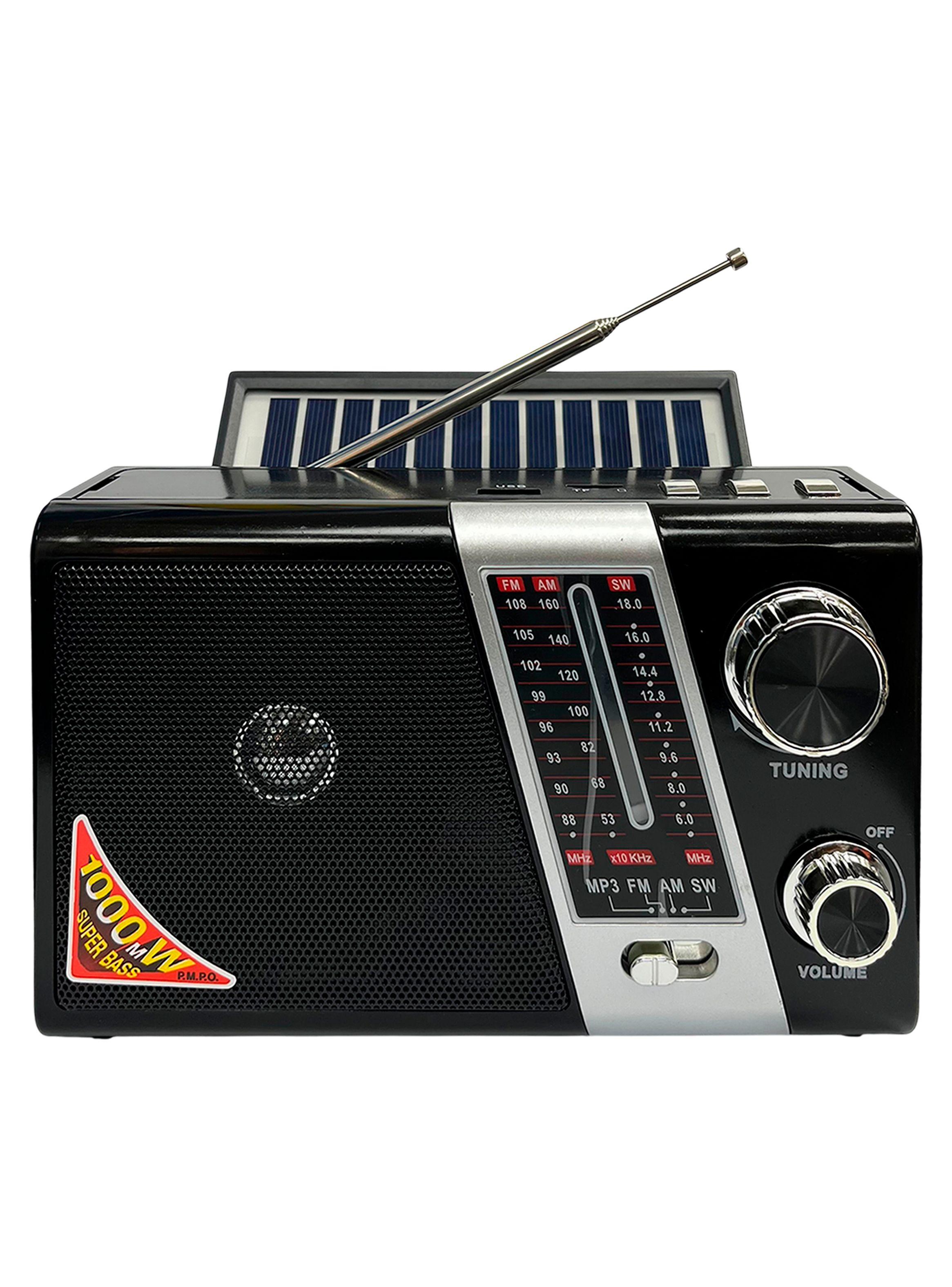 Radio Portatil Recargable Linterna Carga Solar Tenolab TL635-1