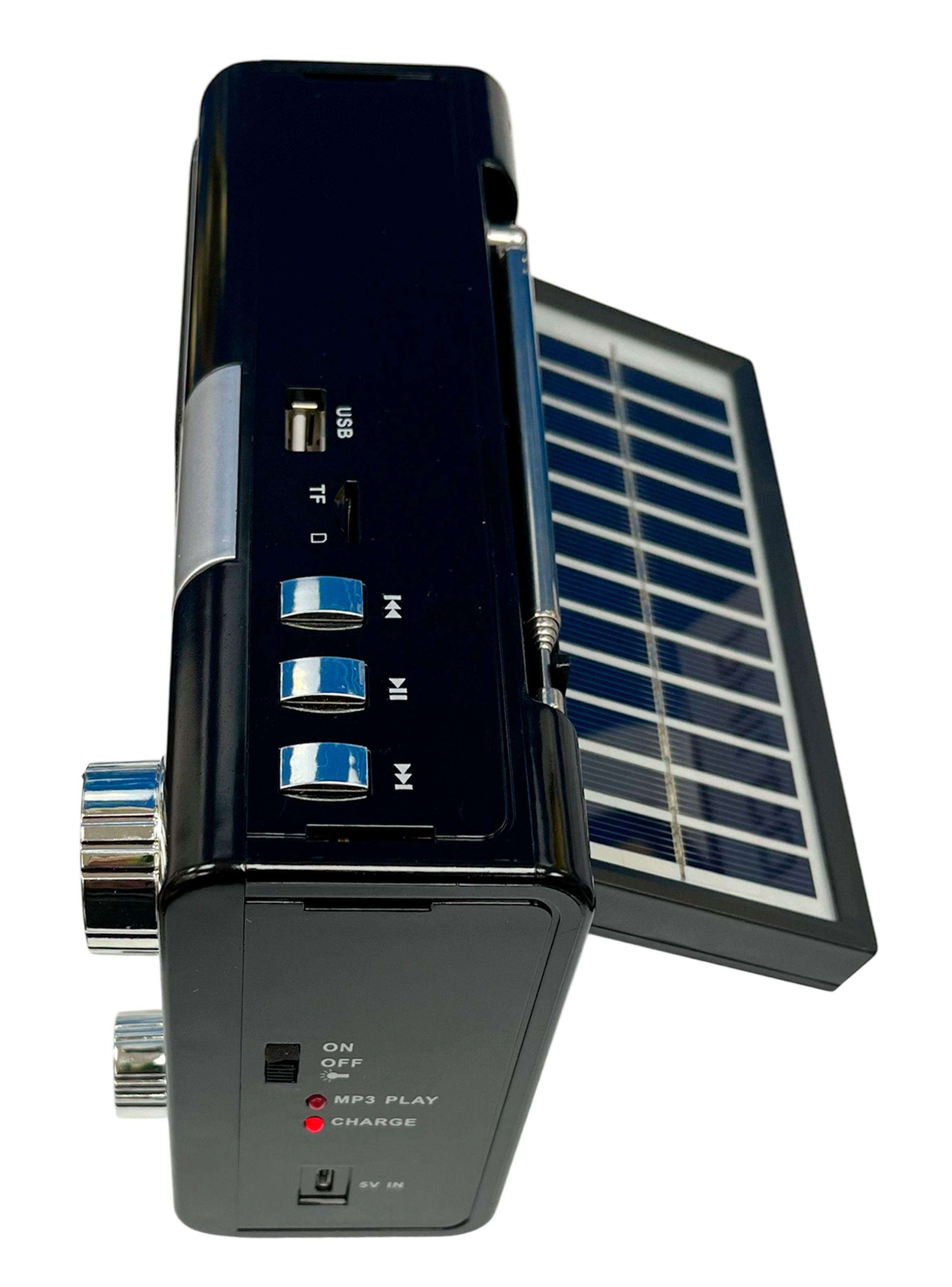 Radio Portatil Recargable Linterna Carga Solar Tenolab TL635-3