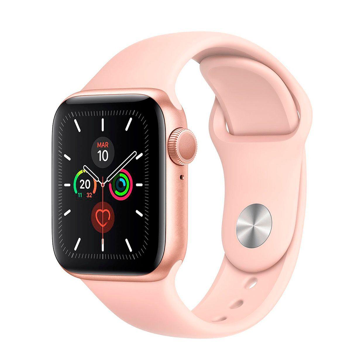 Smartwatch W26 Plus Pantalla Touch Resistente Al Agua Rosa -0