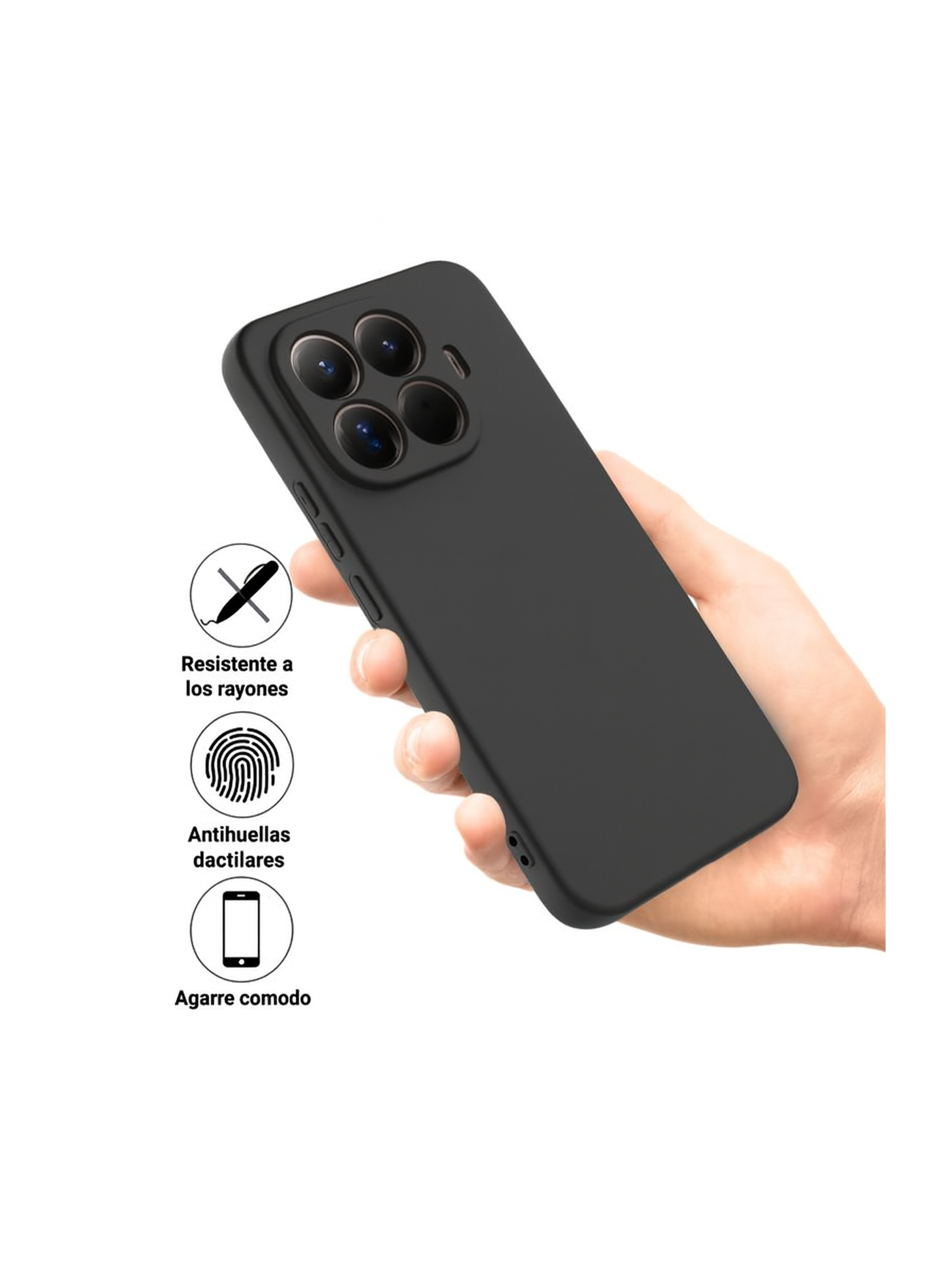 Carcasa Mica Clear Para Xiaomi 15T Pro Goma Colores-2